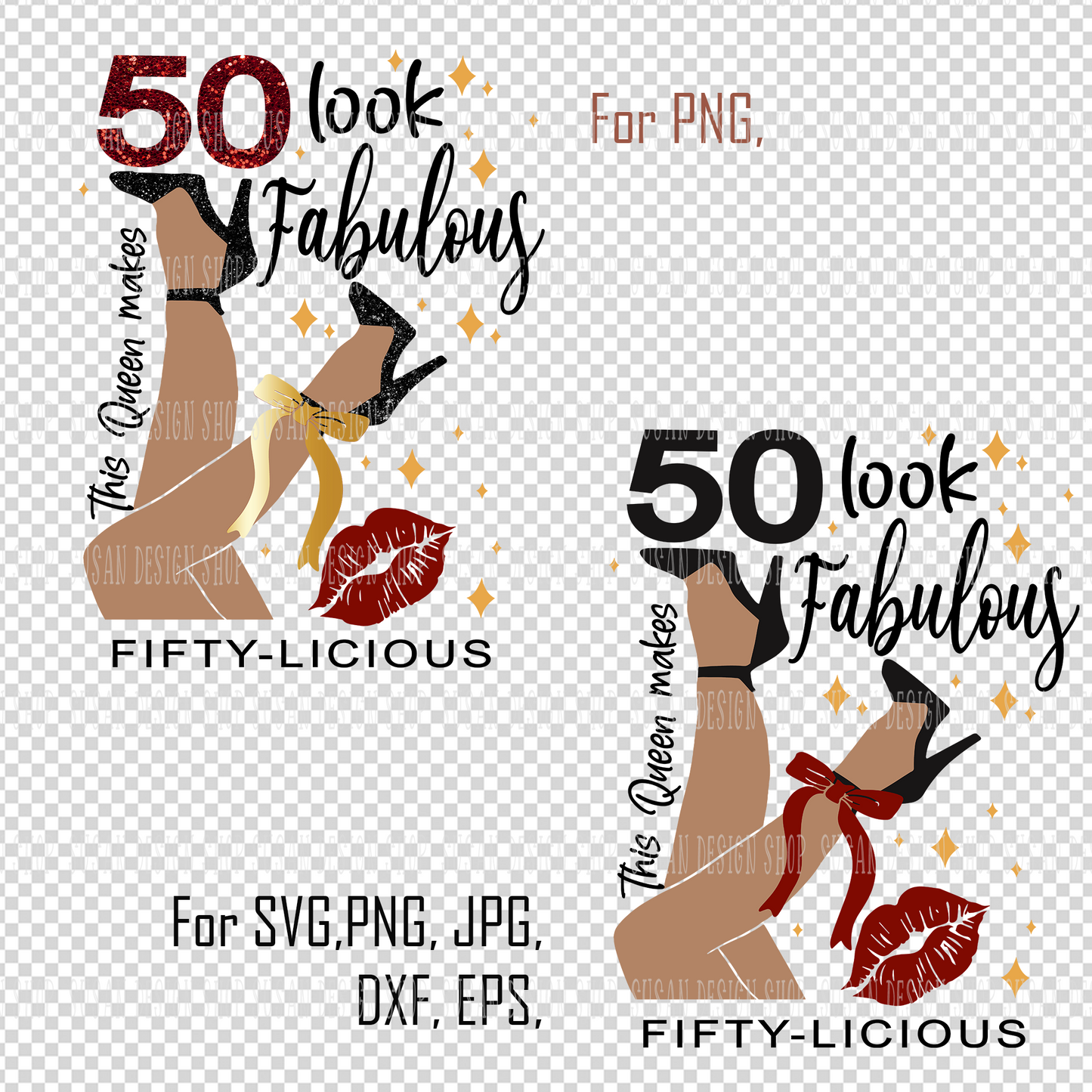 Fifty-licious, Fabulous, 50th Birthday SVG