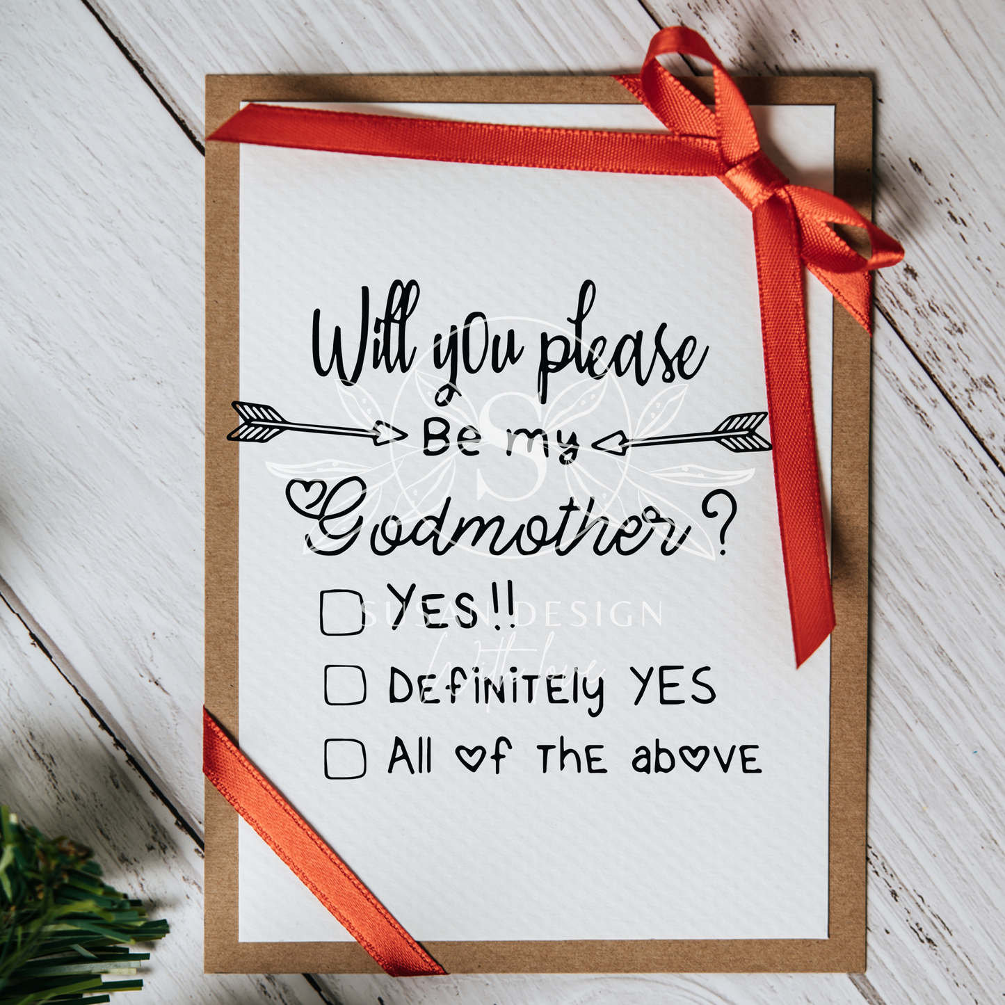 Godmother Proposal Christening SVG