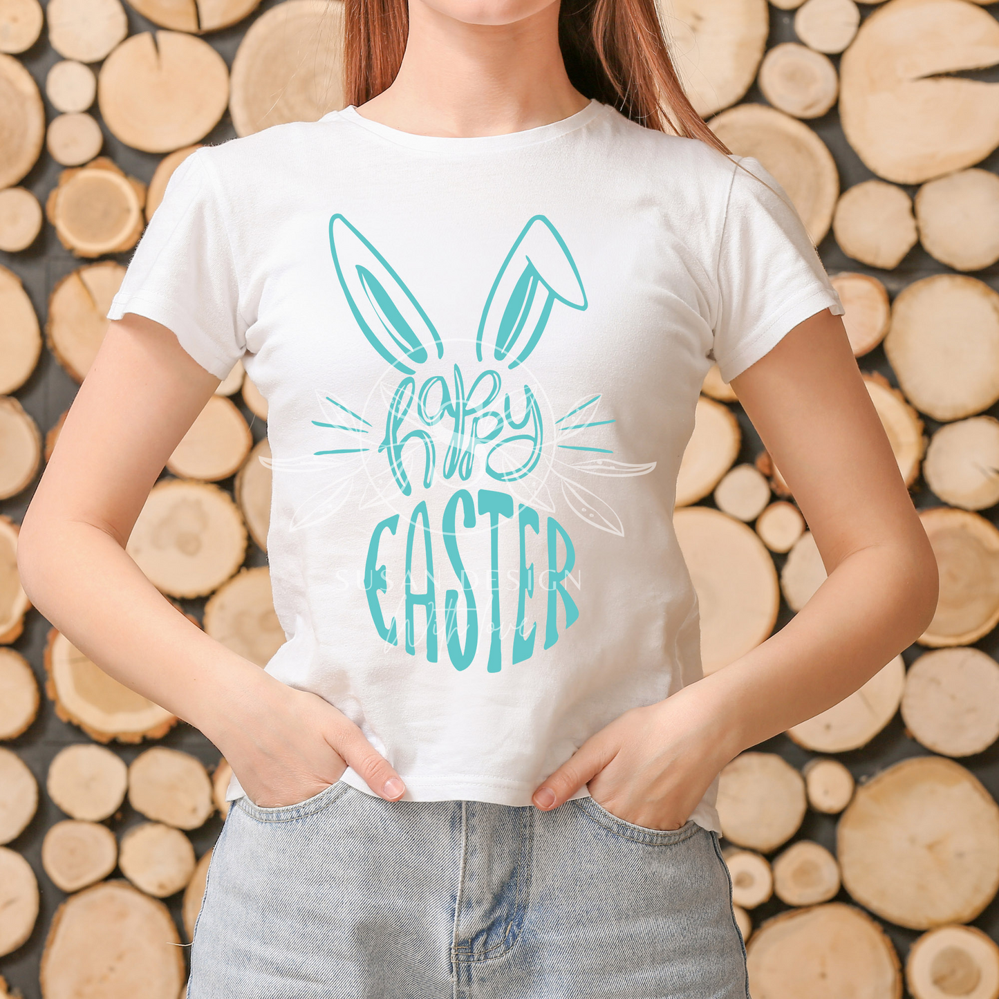 Happy Easter Bunny SVG, Kids Easter