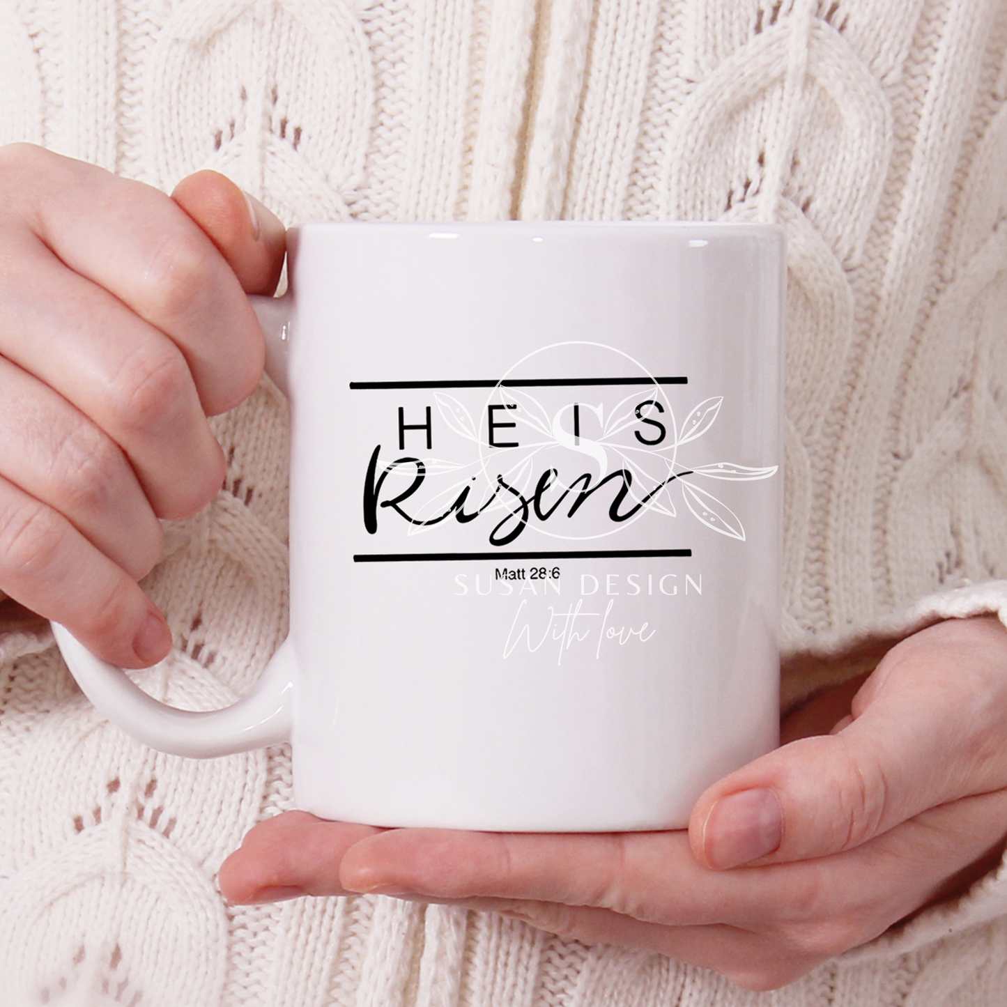He is Risen, Script, Christian Easter SVG