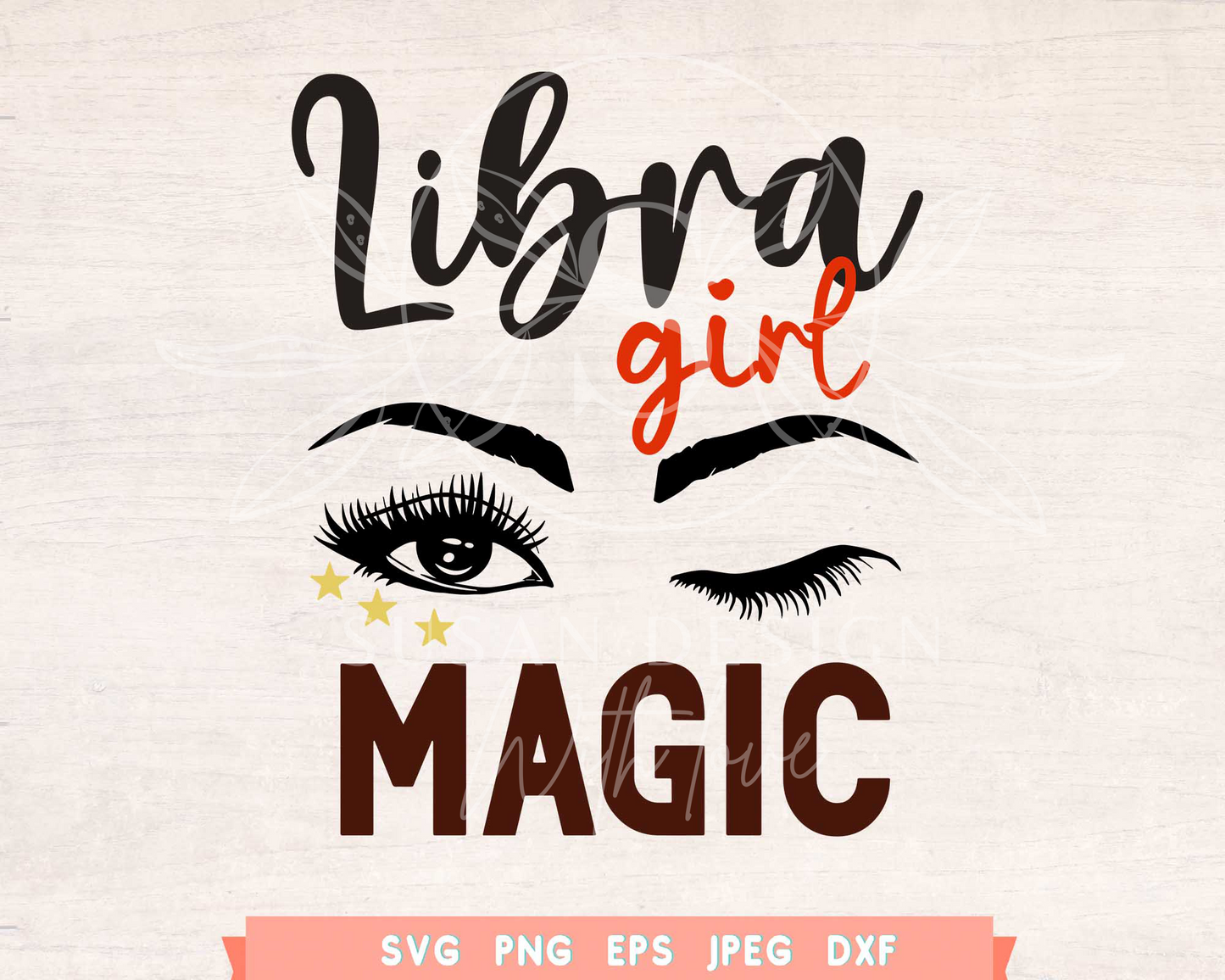Libra girl magic svg