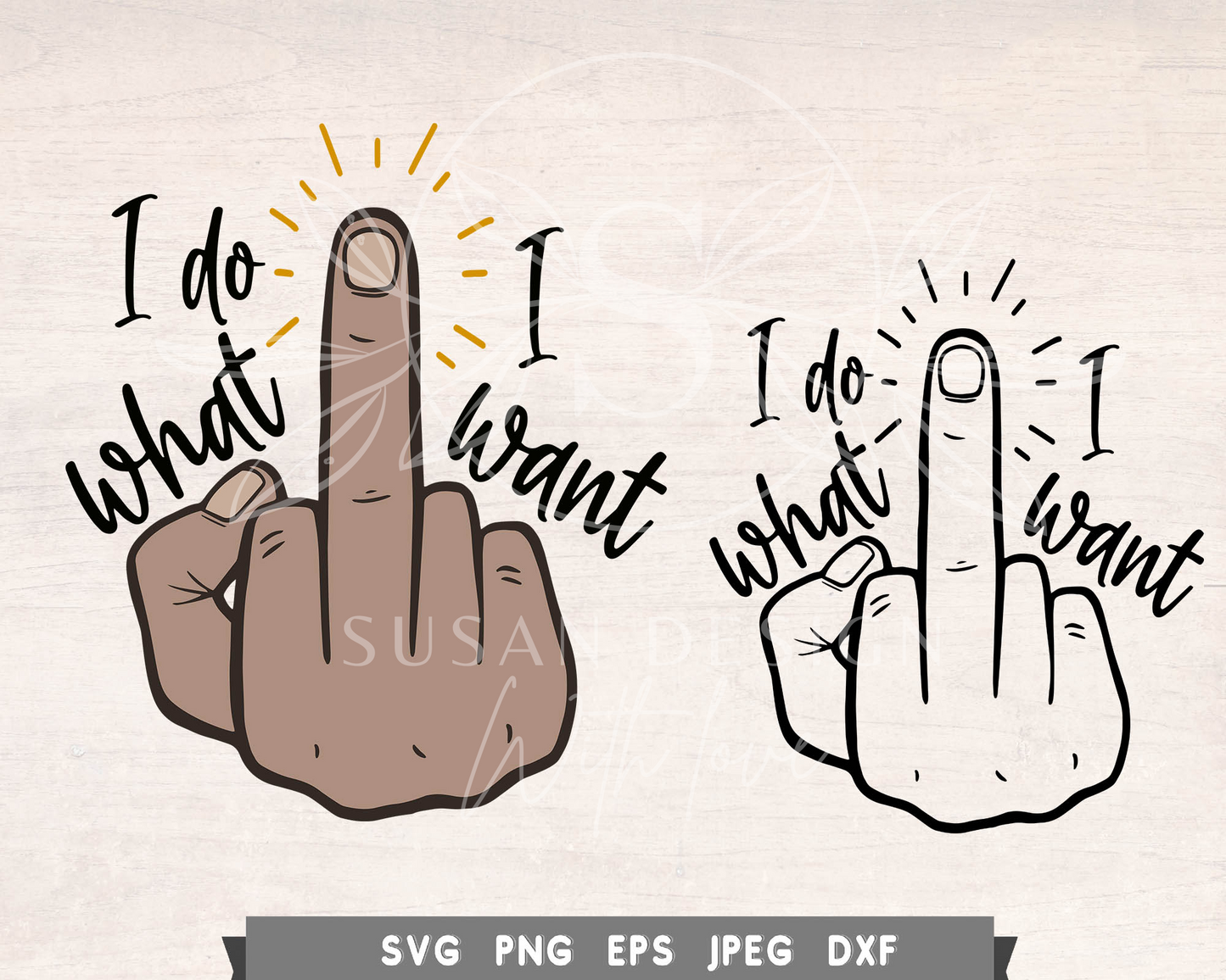 A Man I do what I want, middle finger SVG Bundle