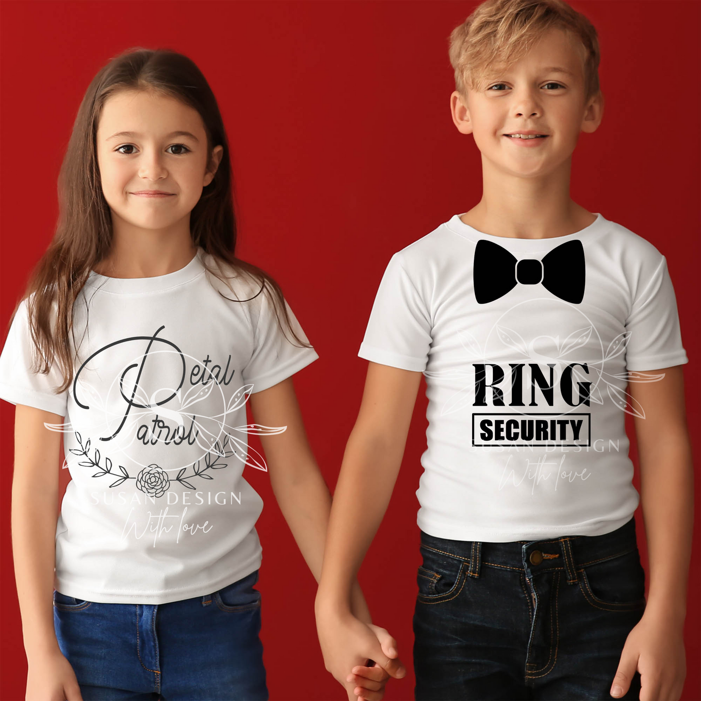 Ring Security Bow tie SVG, petal patrol Svg, Wedding SVG, Ring Bearer svg