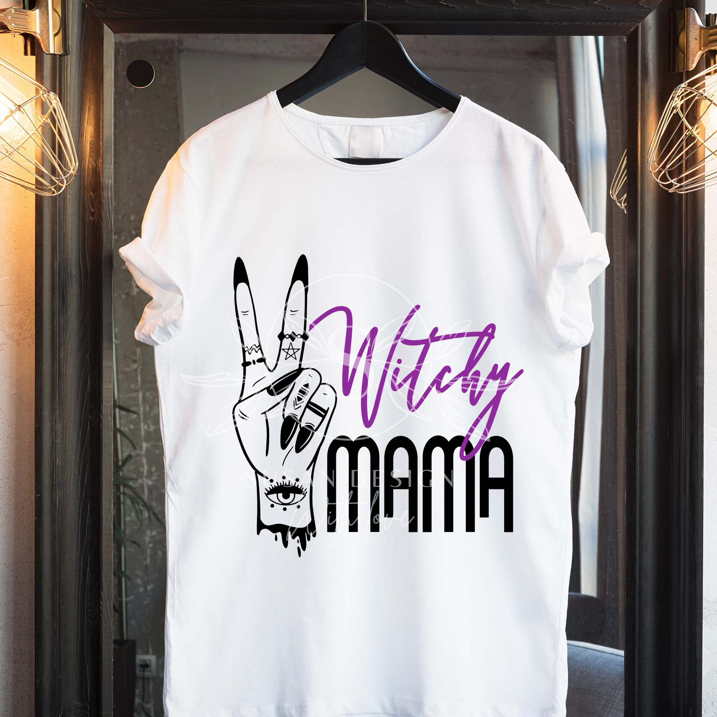 Witchy Mama, Peace, SVG, Halloween Design