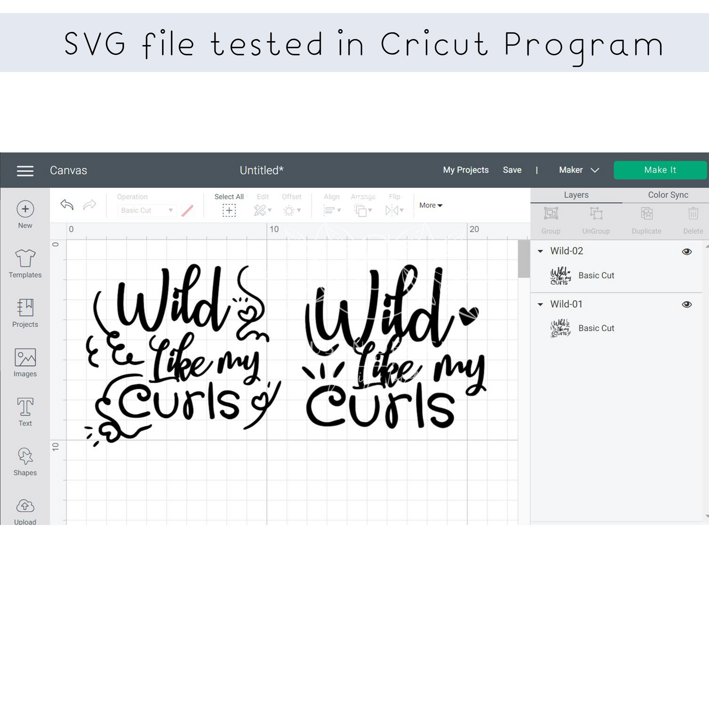 Wild Like My Curls SVG Afro Woman Puff Hair SVG file for Cricut