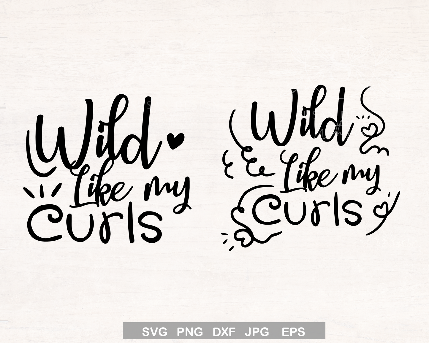 Wild Like My Curls SVG Afro Woman Puff Hair SVG file for Cricut