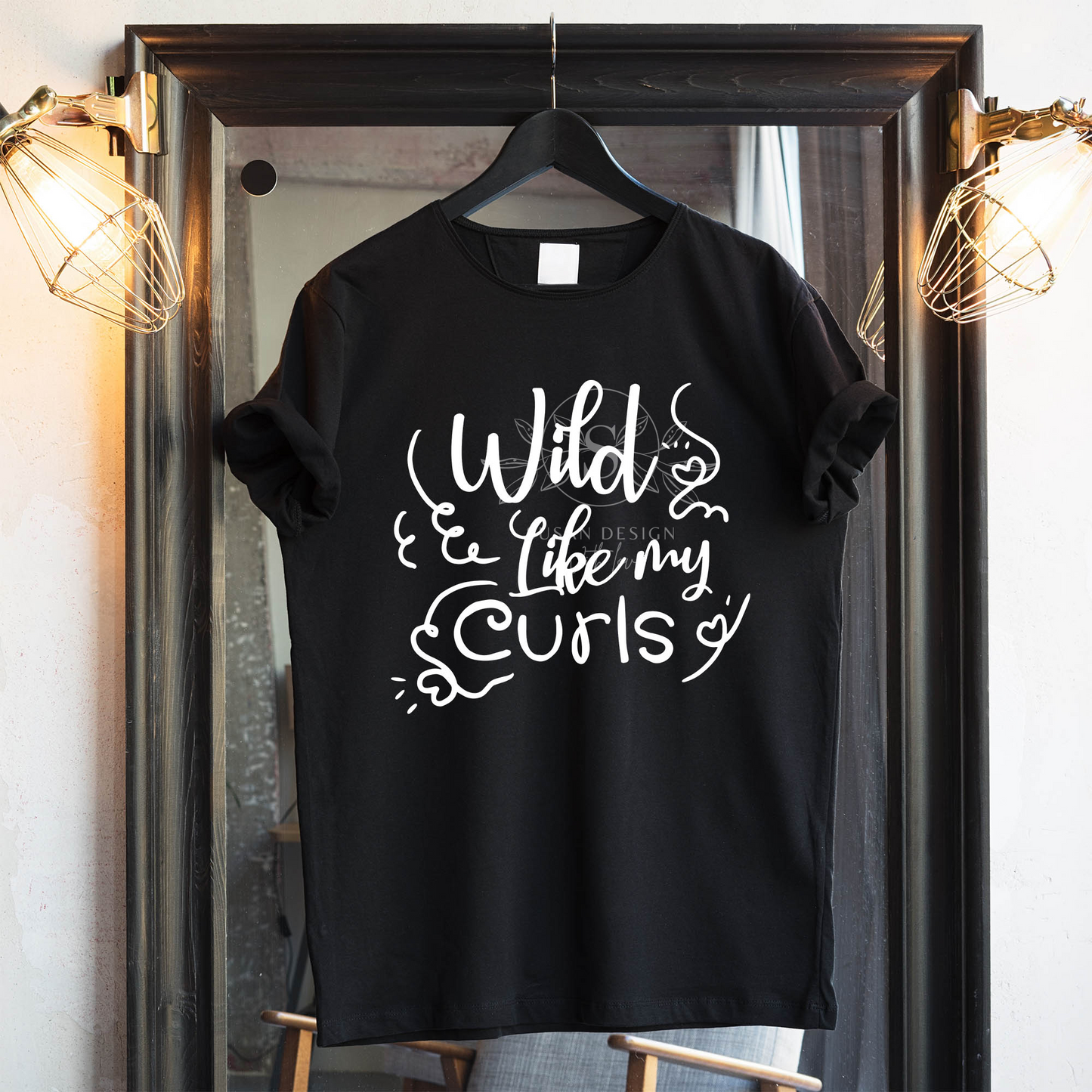 Wild Like My Curls SVG Afro Woman Puff Hair SVG file for Cricut
