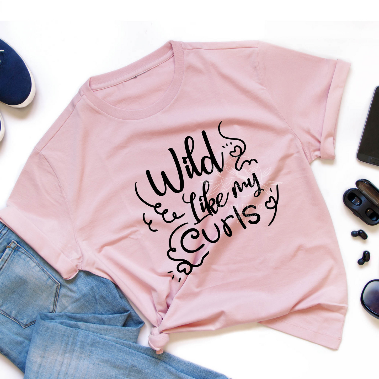 Wild Like My Curls SVG Afro Woman Puff Hair SVG file for Cricut