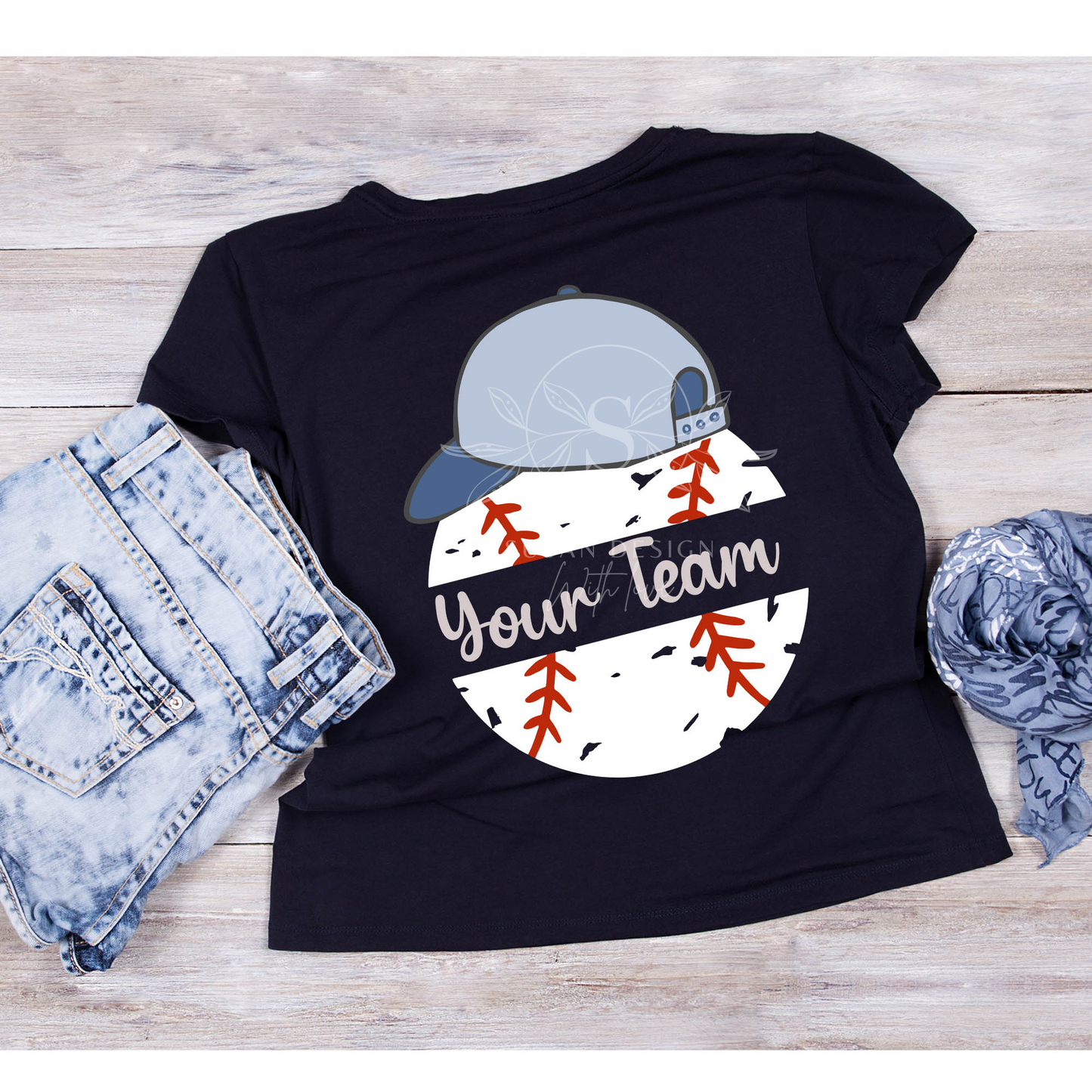 Baseball Headband Girl and Hat Boy SVG