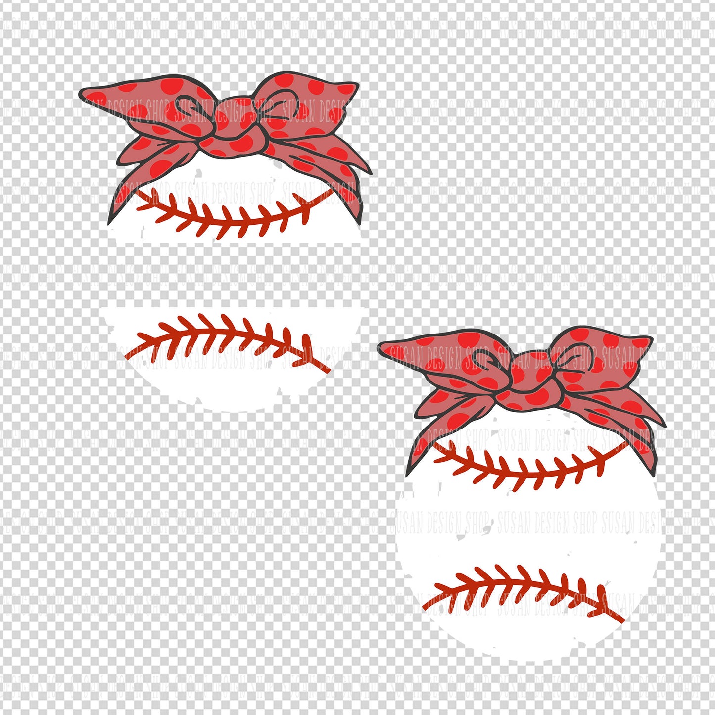 Baseball Bow Headband SVG