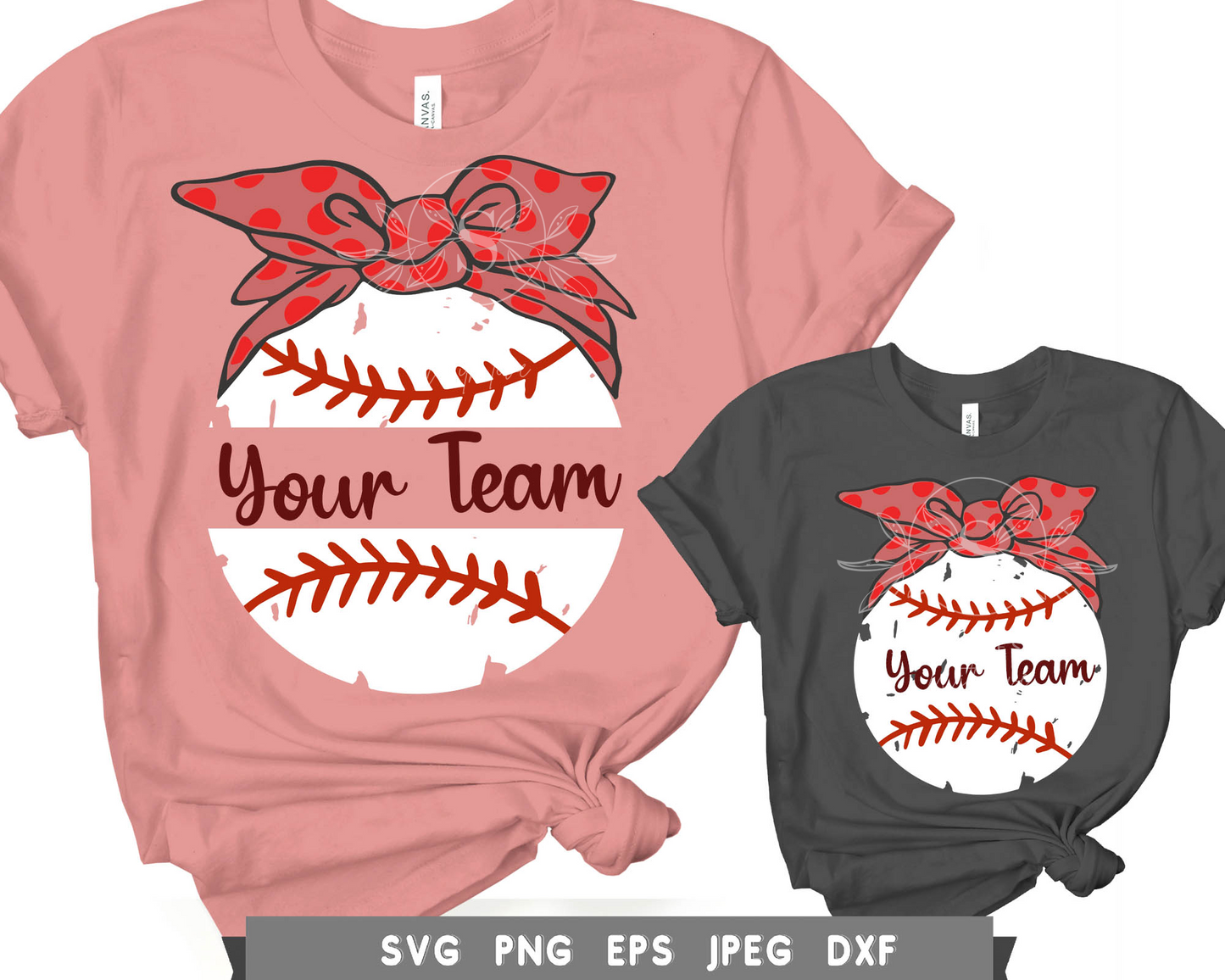 Baseball Bow Headband SVG