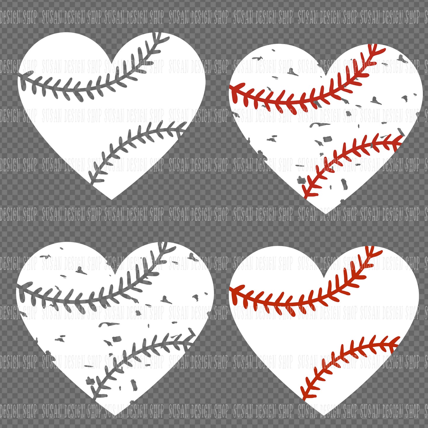 Baseball Heart SVG Bundle