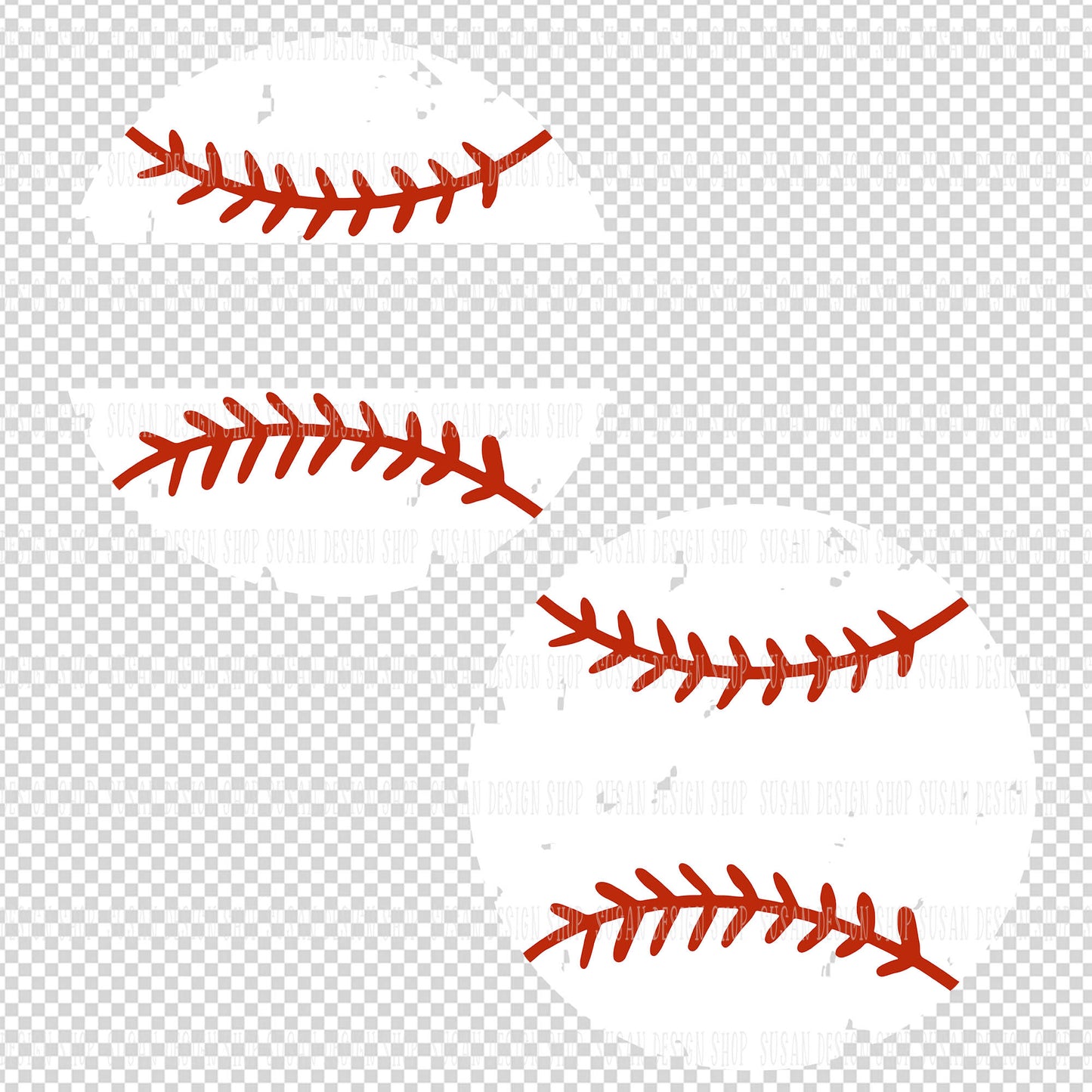 Grunge Baseball SVG
