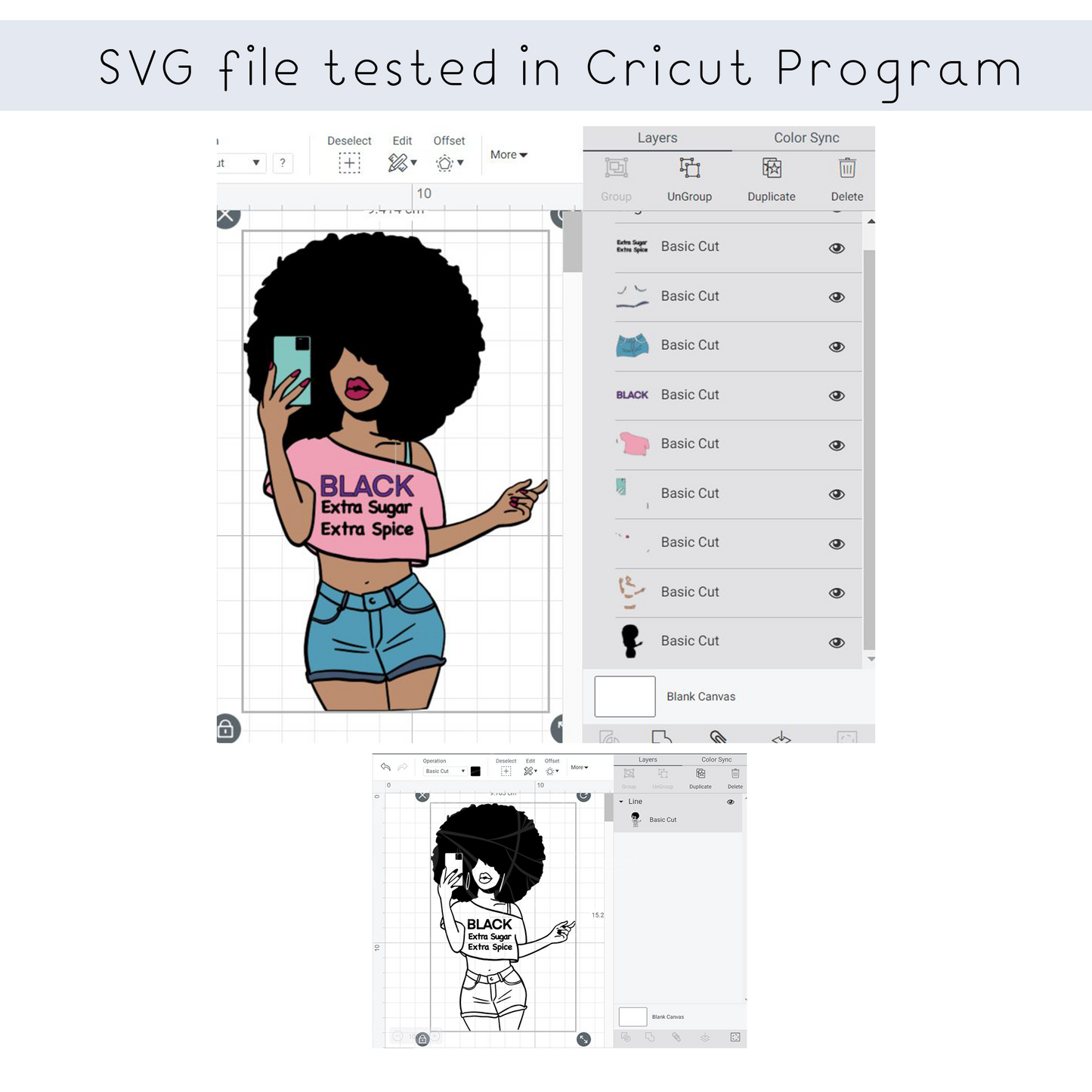 Afro Woman Sugar and Spice SVG shirt deisgn