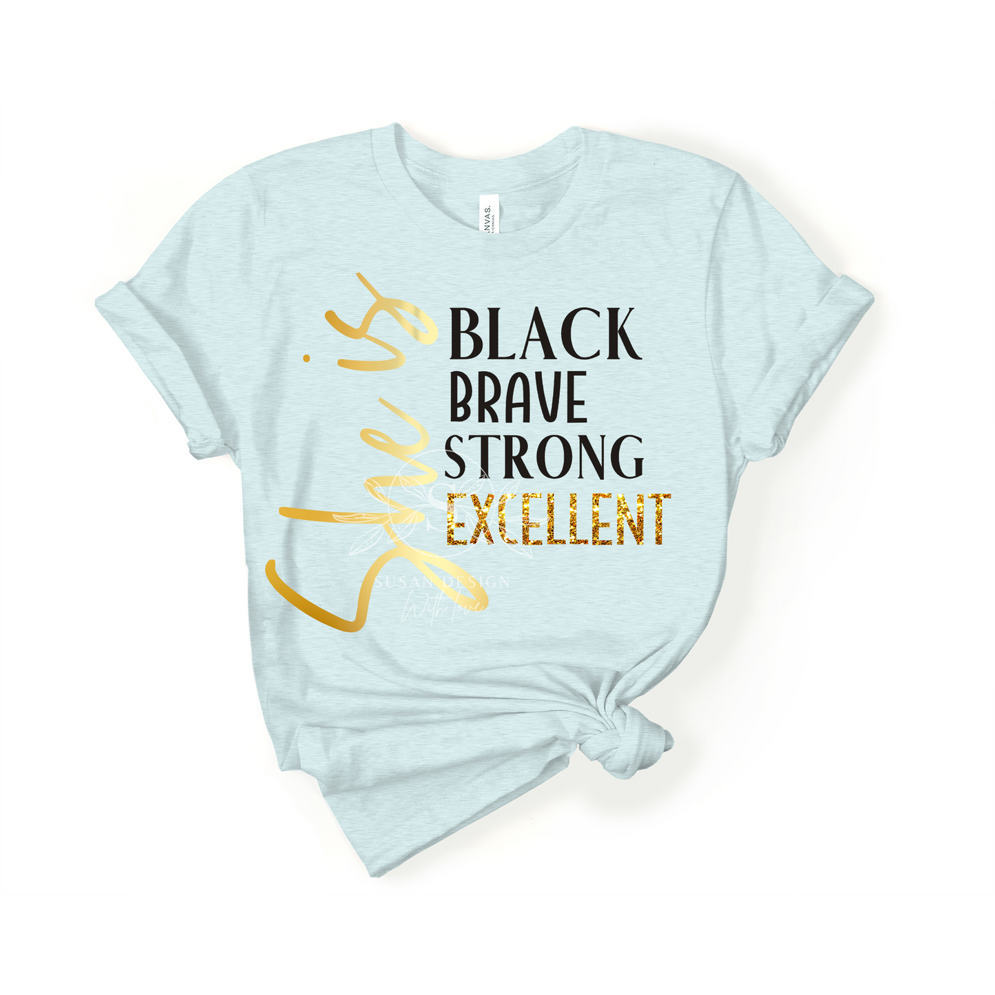 She is Black Excellent svg file for Cricut shirt design