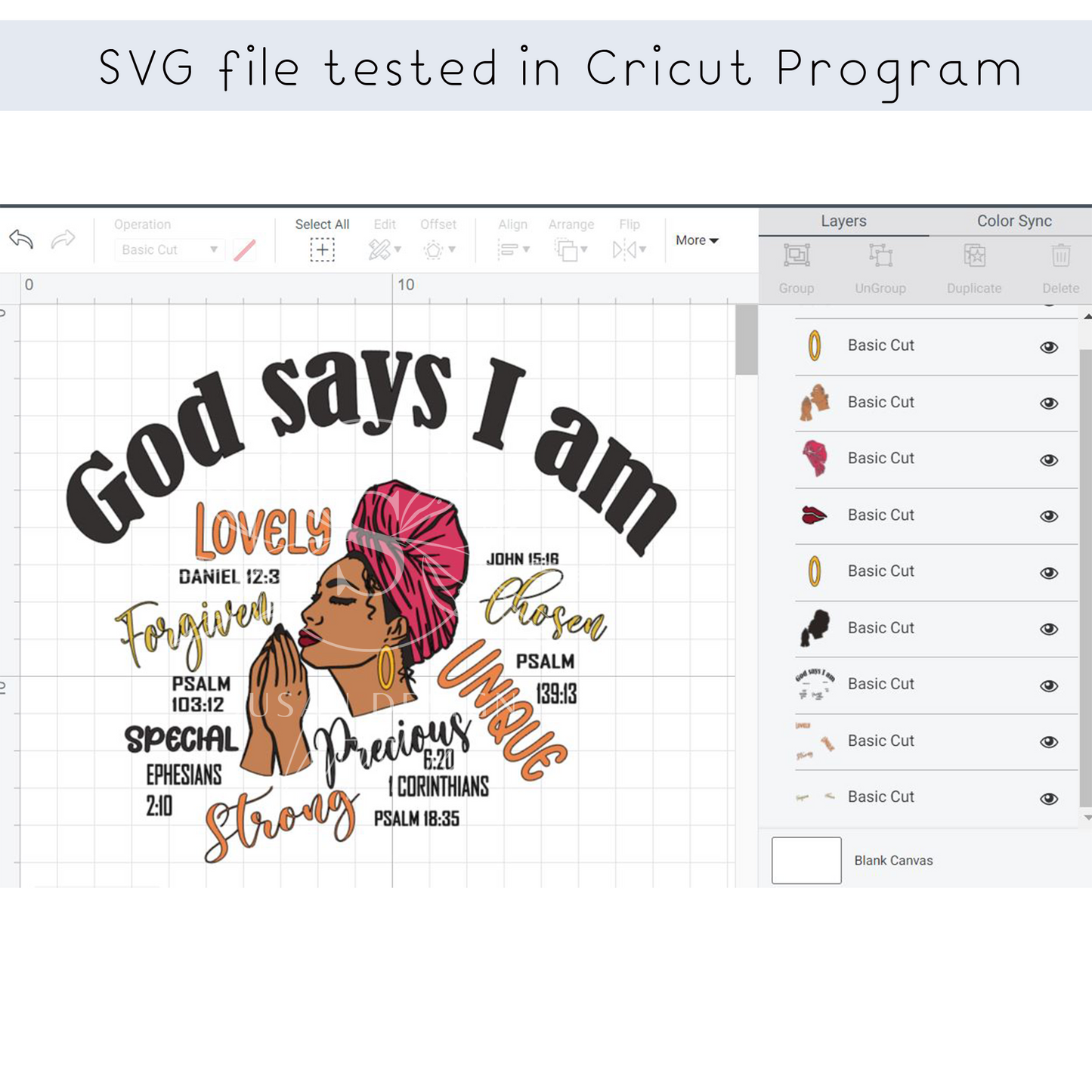 Black Woman Praying God Says I'm SVG Bundle