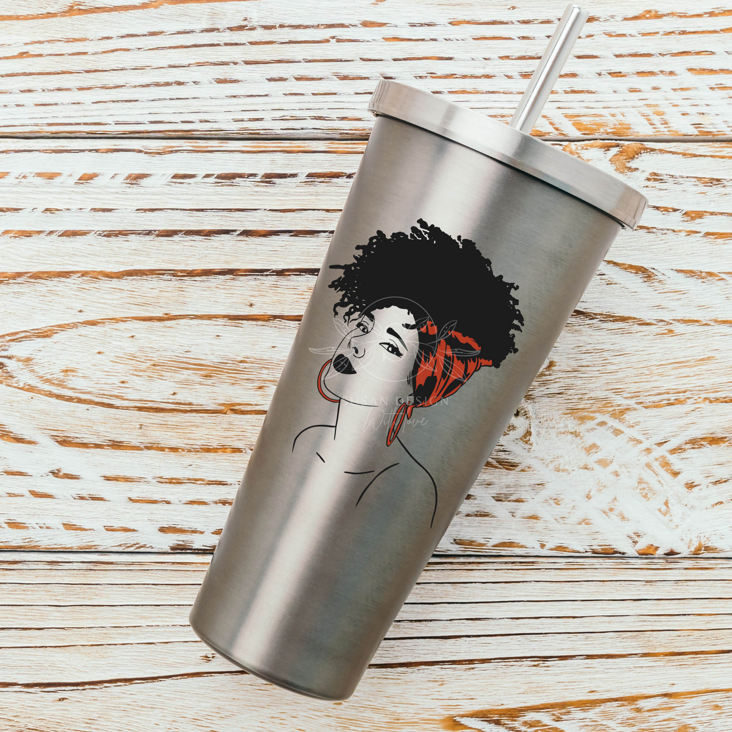 Fashioned Black Woman with Headwrap SVG PNG cliparts design for African Melanin Popping