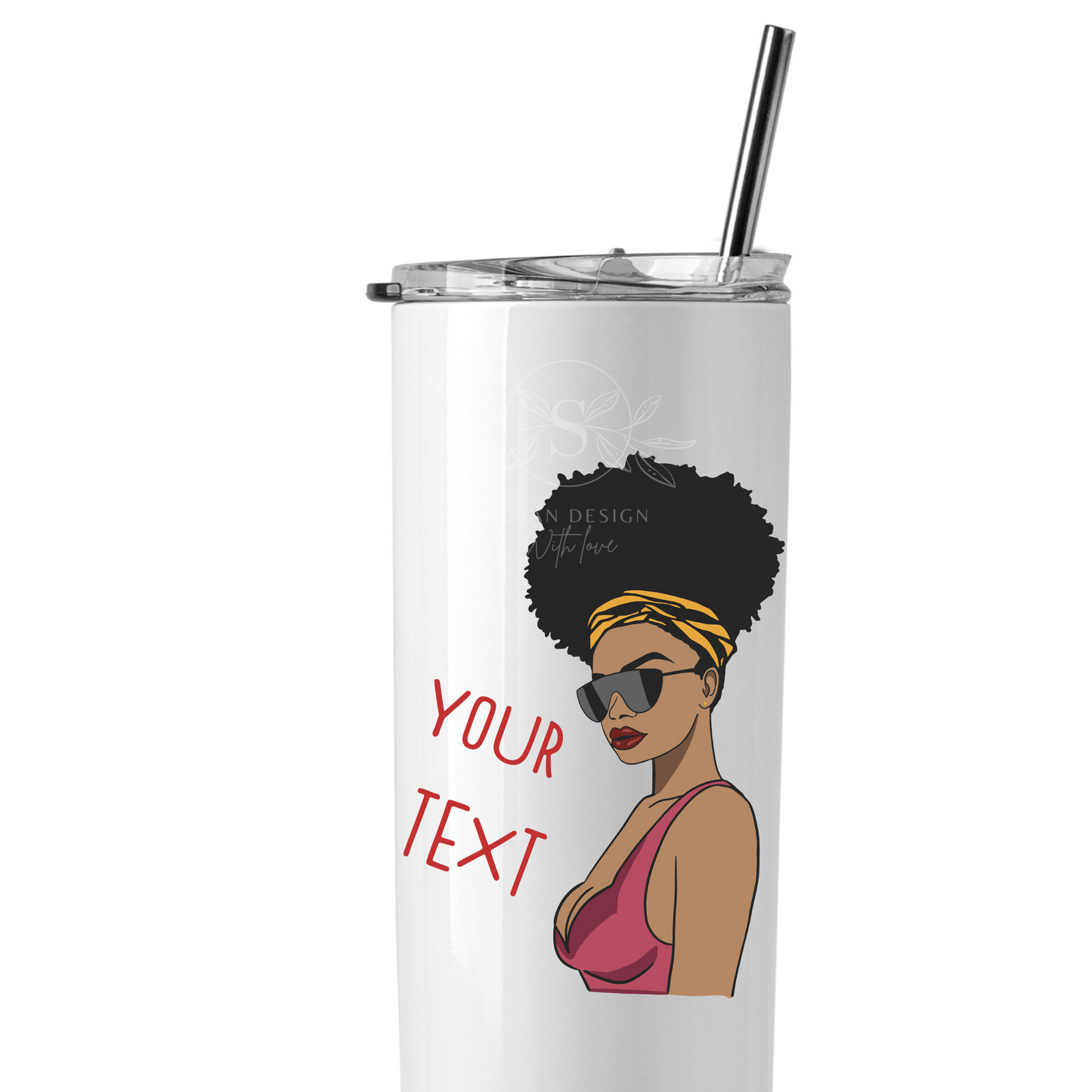Dope Black Woman with Headwrap and Sunglasses SVG PNG sublimation design