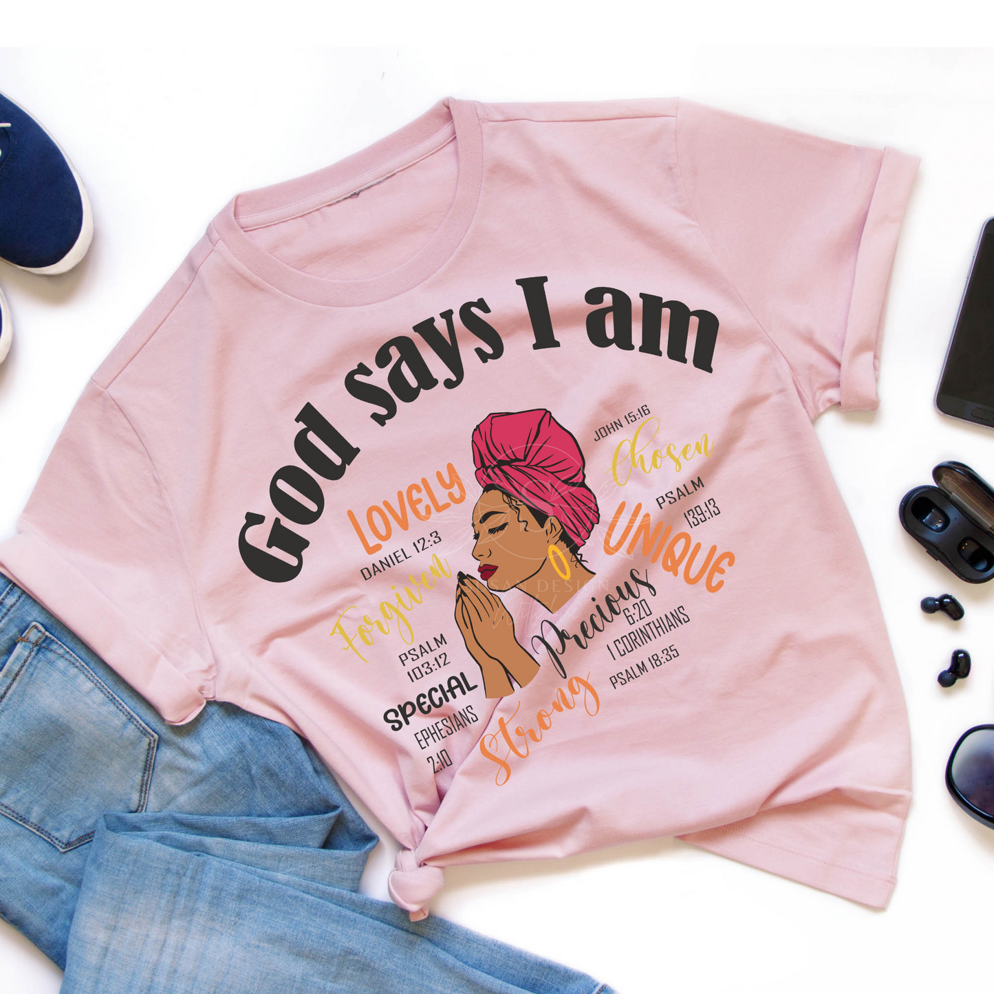 Black Woman Praying God Says I'm SVG Bundle