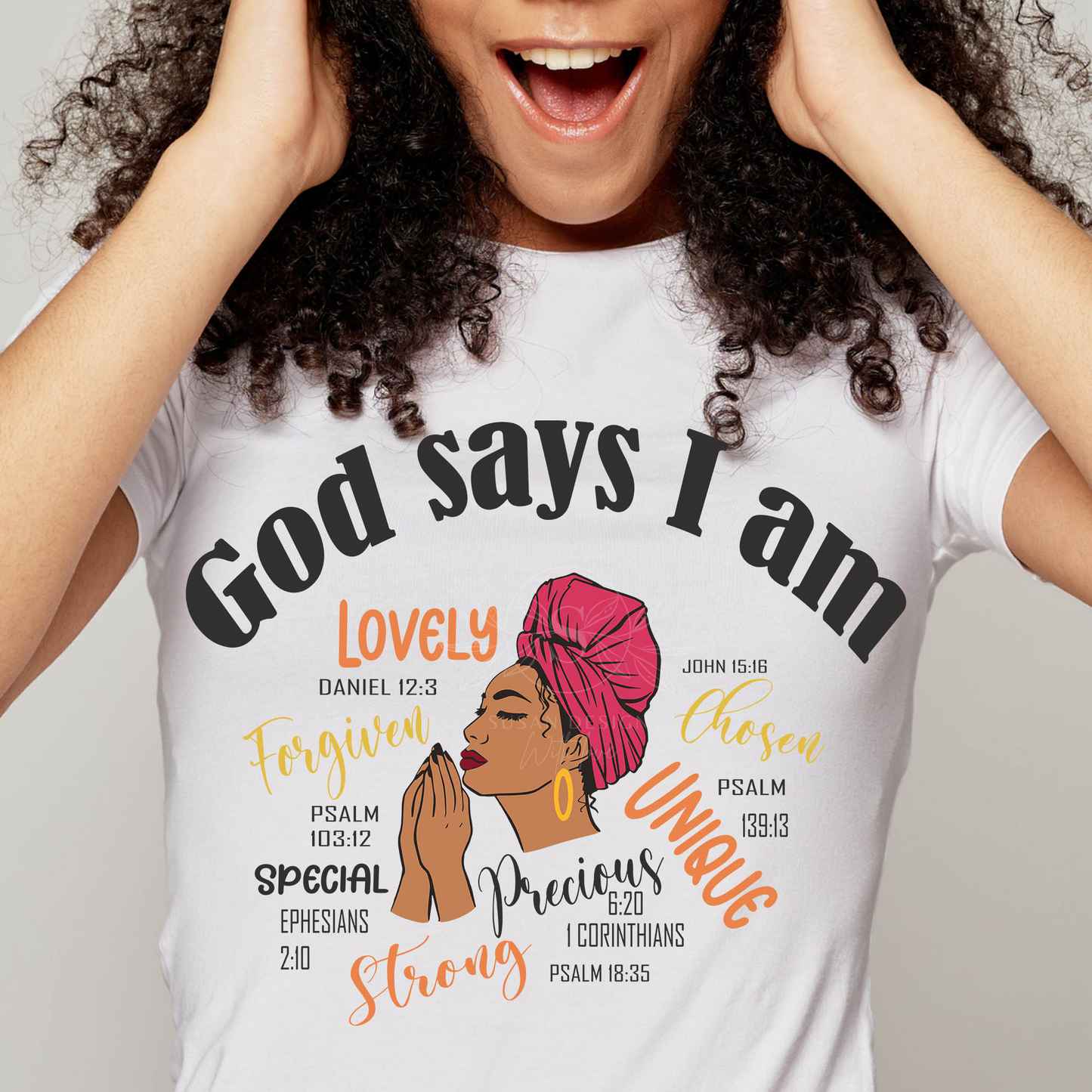 Black Woman Praying God Says I'm SVG Bundle