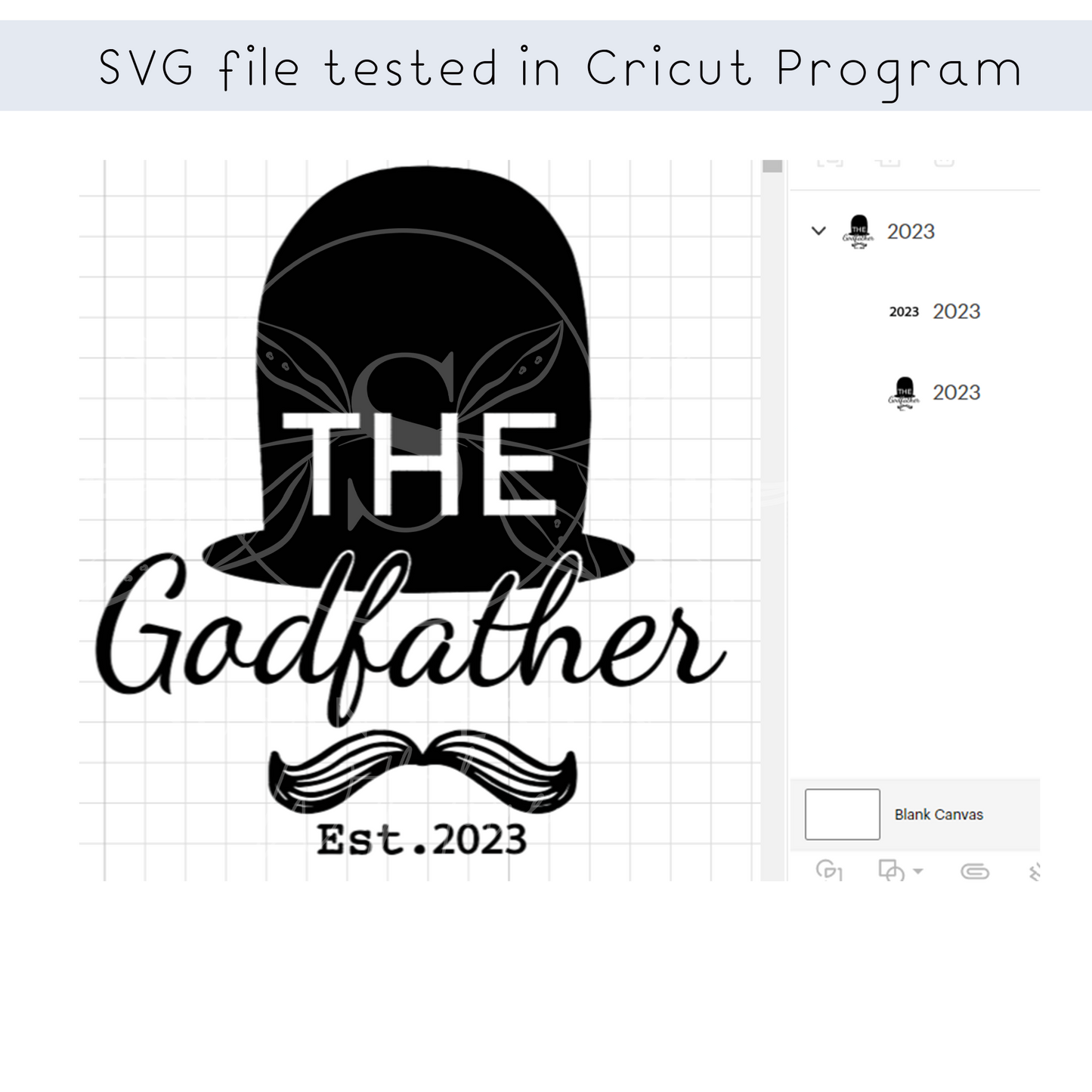 Godfather EST 2023 SVG