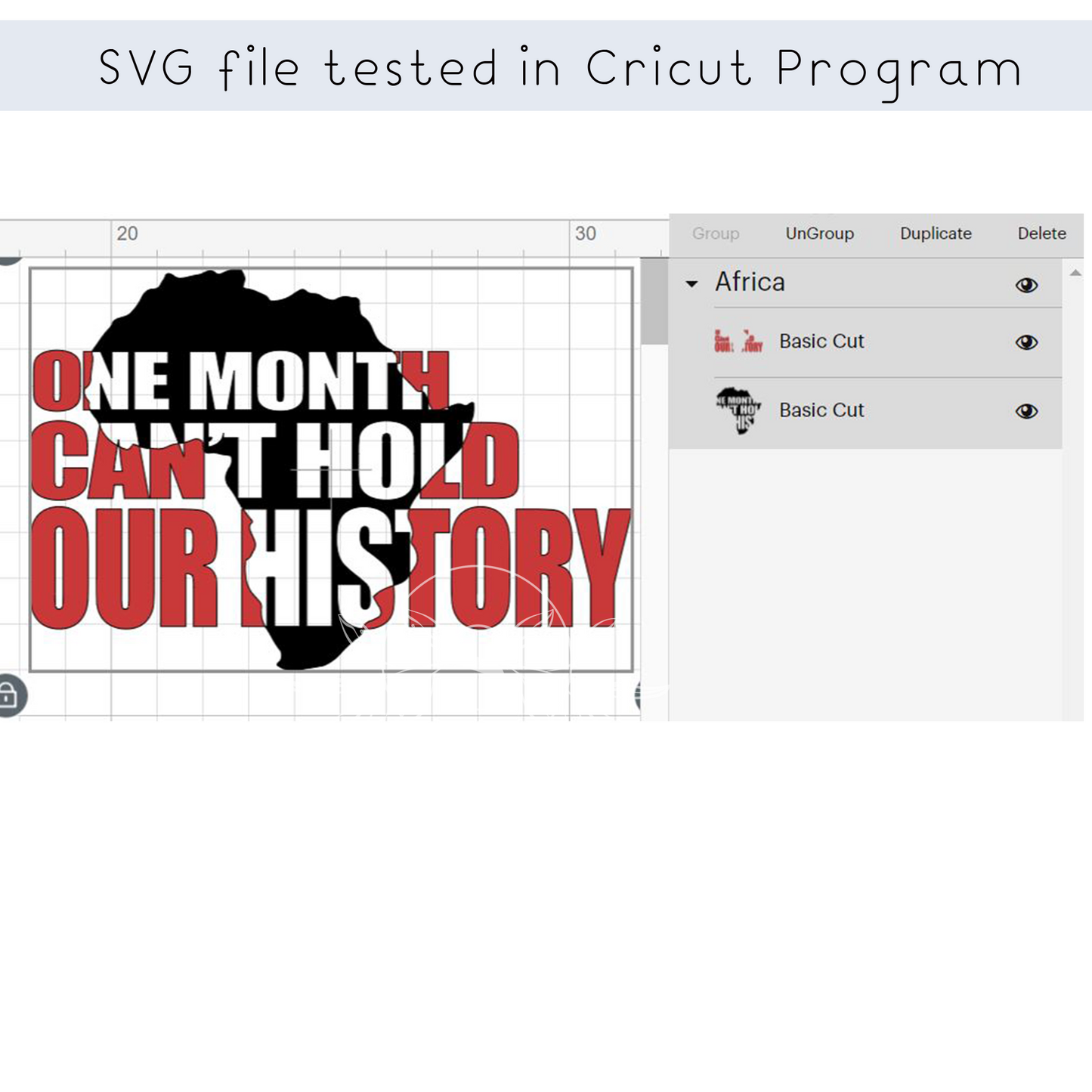One month Can't Hold Our History, Juneteenth, svg file for Cricut