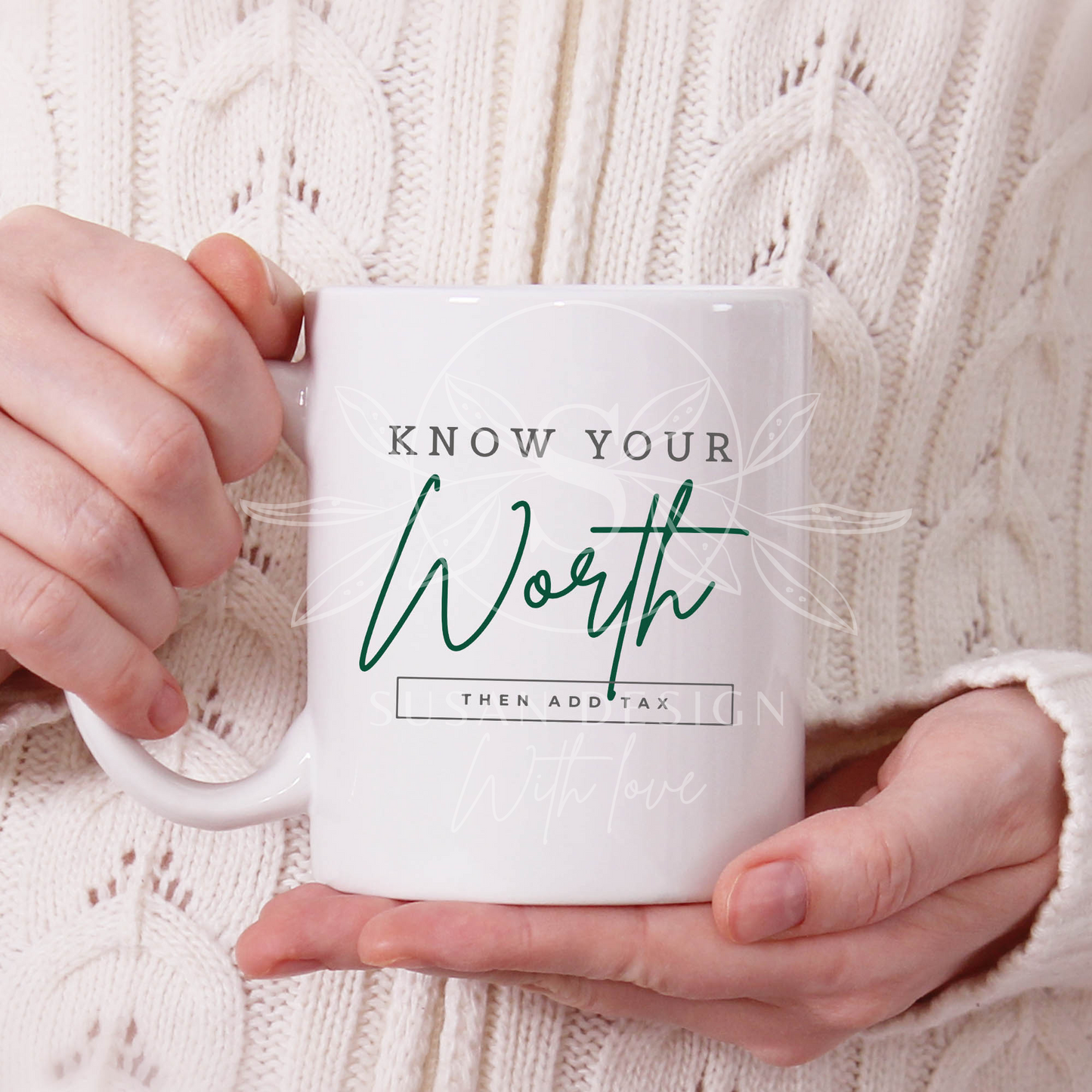 Know your worth the add tax SVG