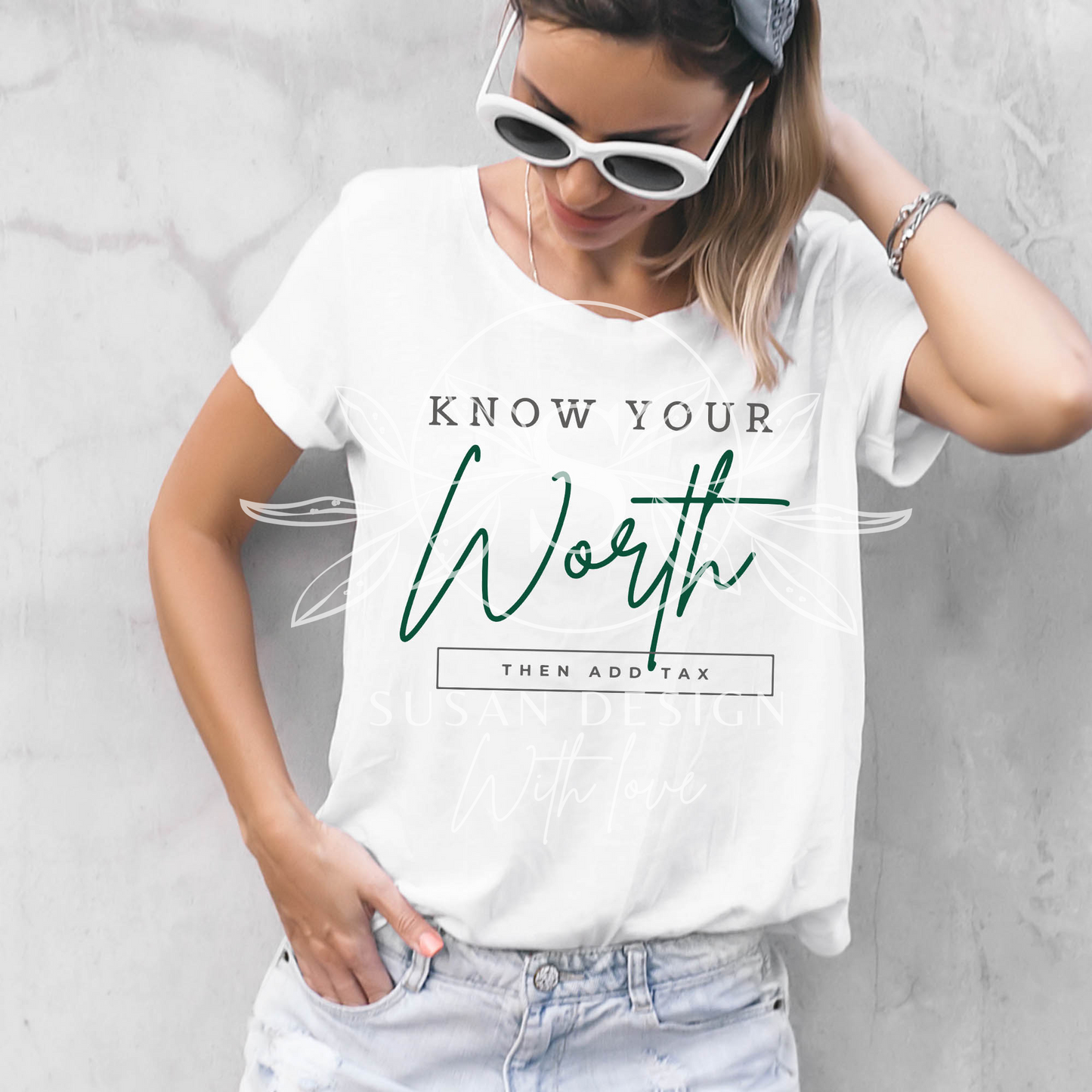 Know your worth the add tax SVG