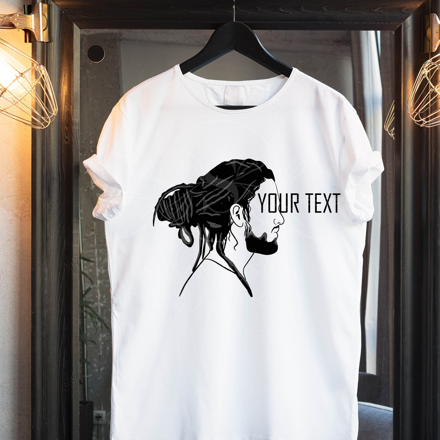 A Man with Locs SVG shirt design