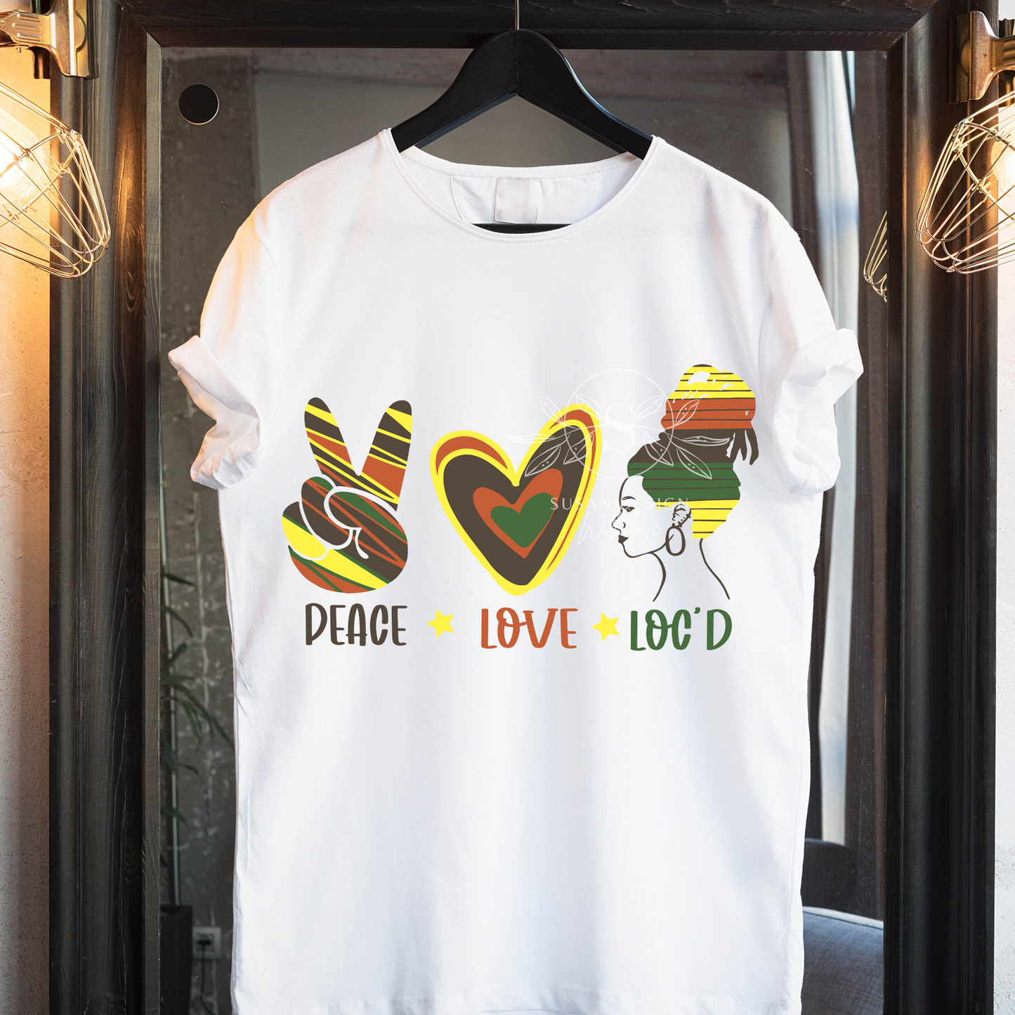 Peace Love Locs SVG Bundle, Woman Dreadlock Design