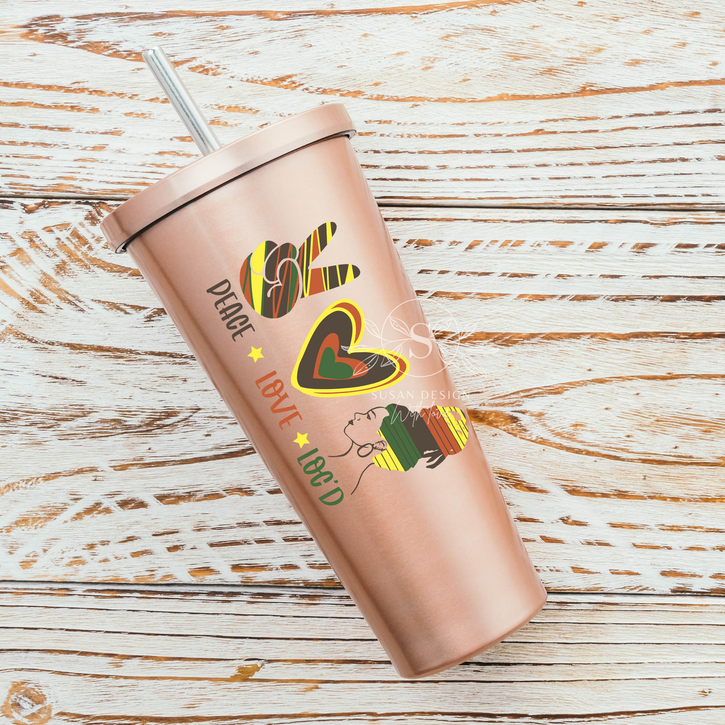 Peace Love Locs SVG Bundle, Woman Dreadlock Design