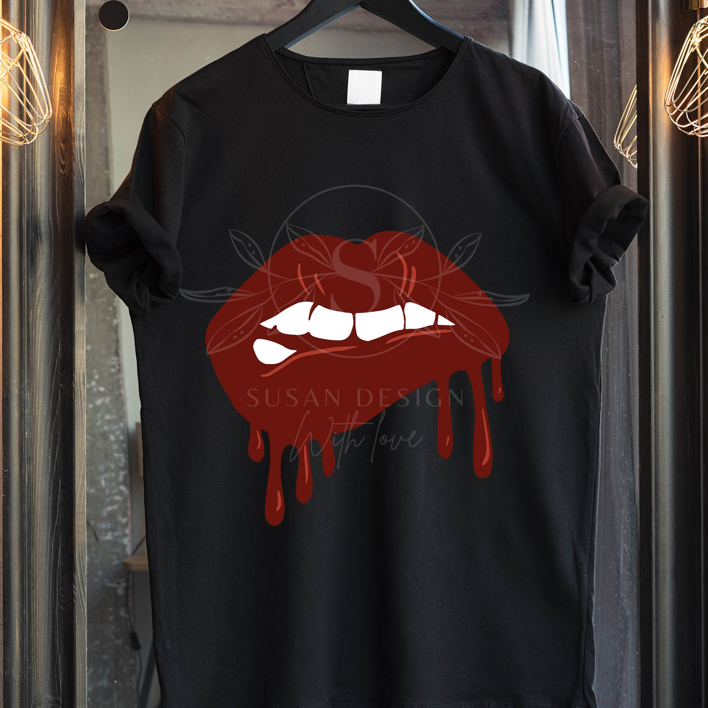 sexy dripping lip svg