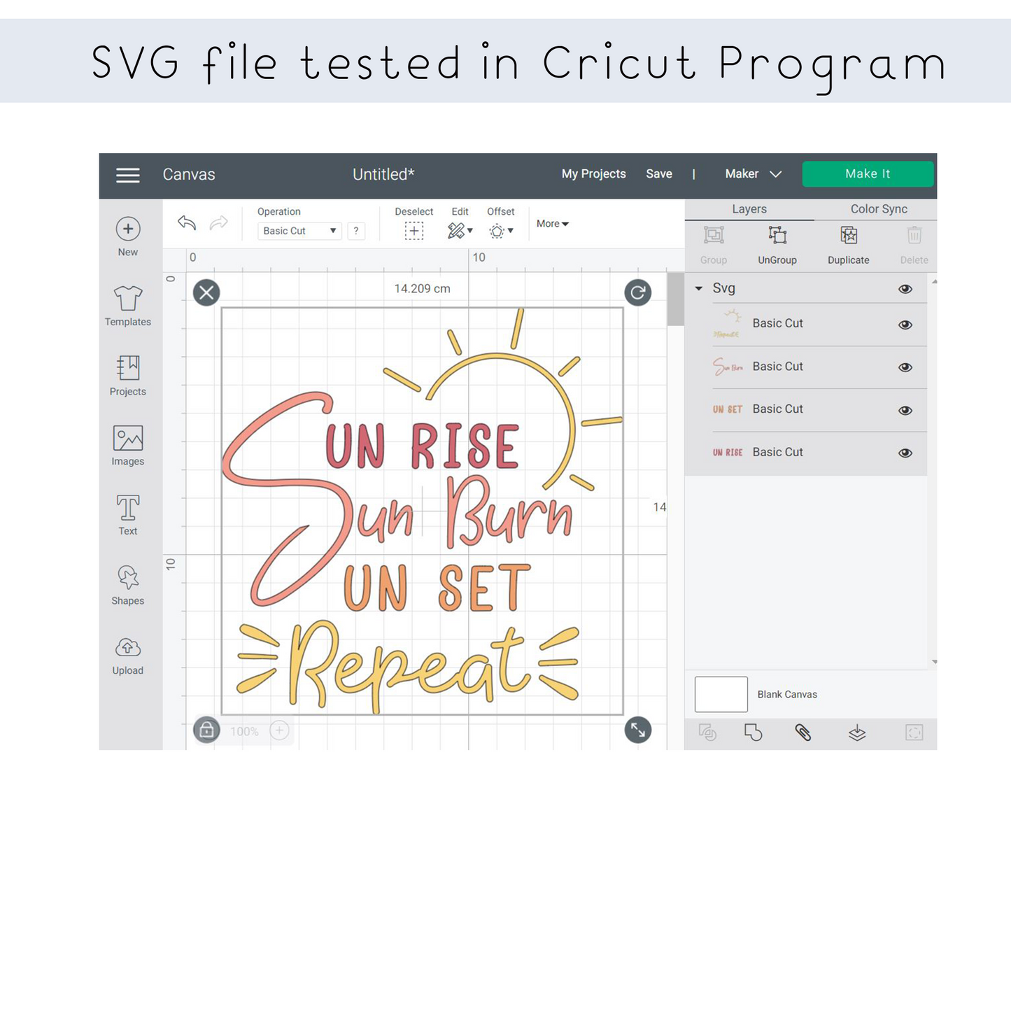 Sunrise Sunburn Sunset Repeat SVG, Summer Vibes