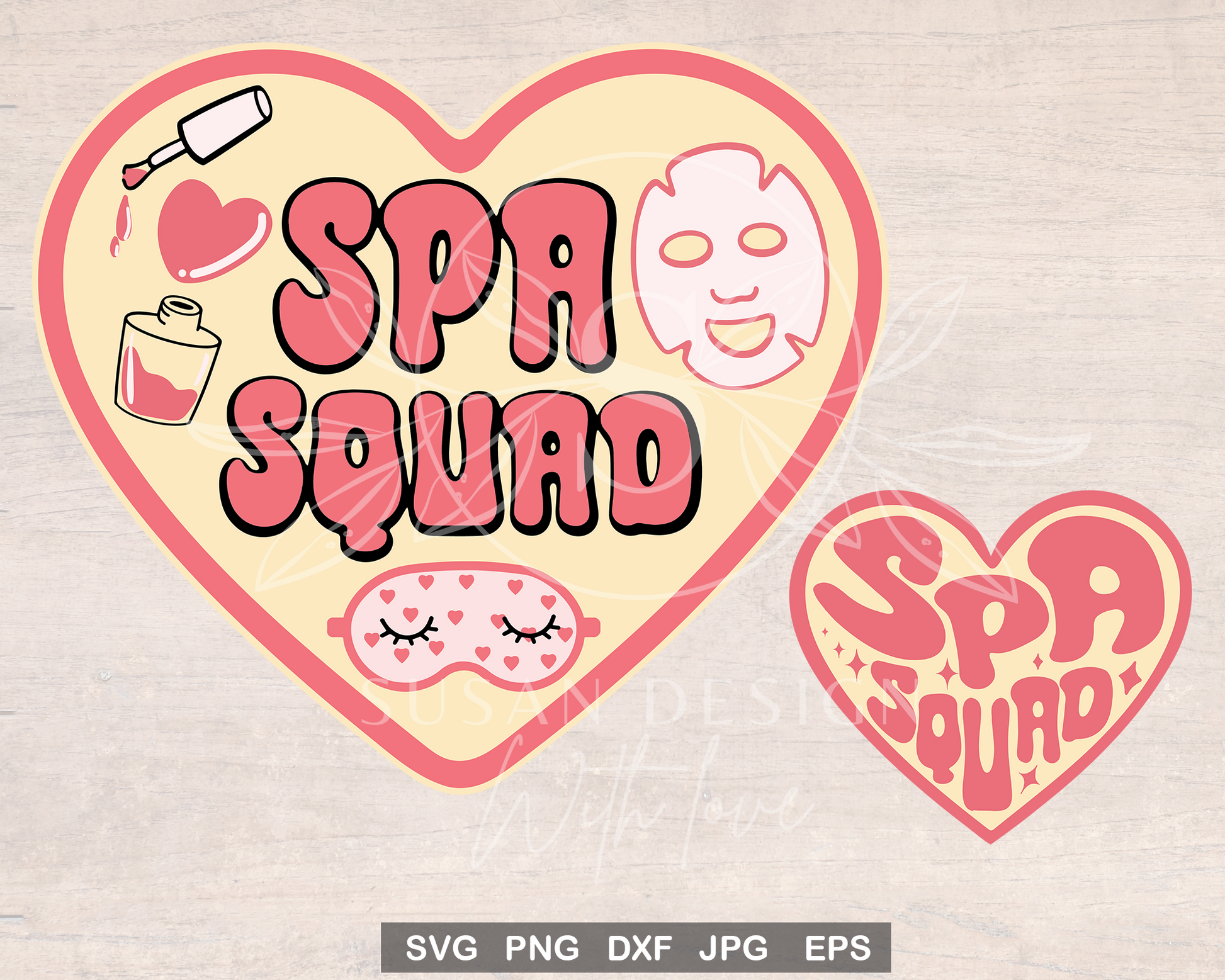 Spa Squad SVG Bundle, svg for Spa Girls party, sleepover squad, Birthday Spa SVG, PNG clipart, svg layered cut file cricut, tshirt tumbler