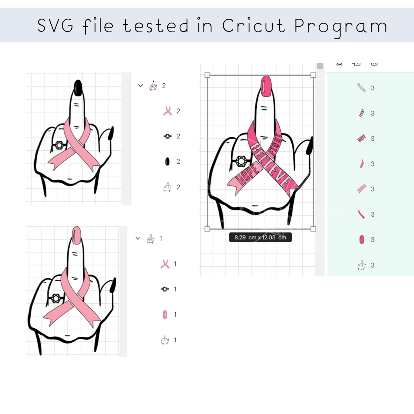 Breast Cancer Middle finger SVG, Cancer Survivor, Fuck Cancer SVG, Funny Cancer Awareness, svg file for cricut, PNG sublimation tshirt