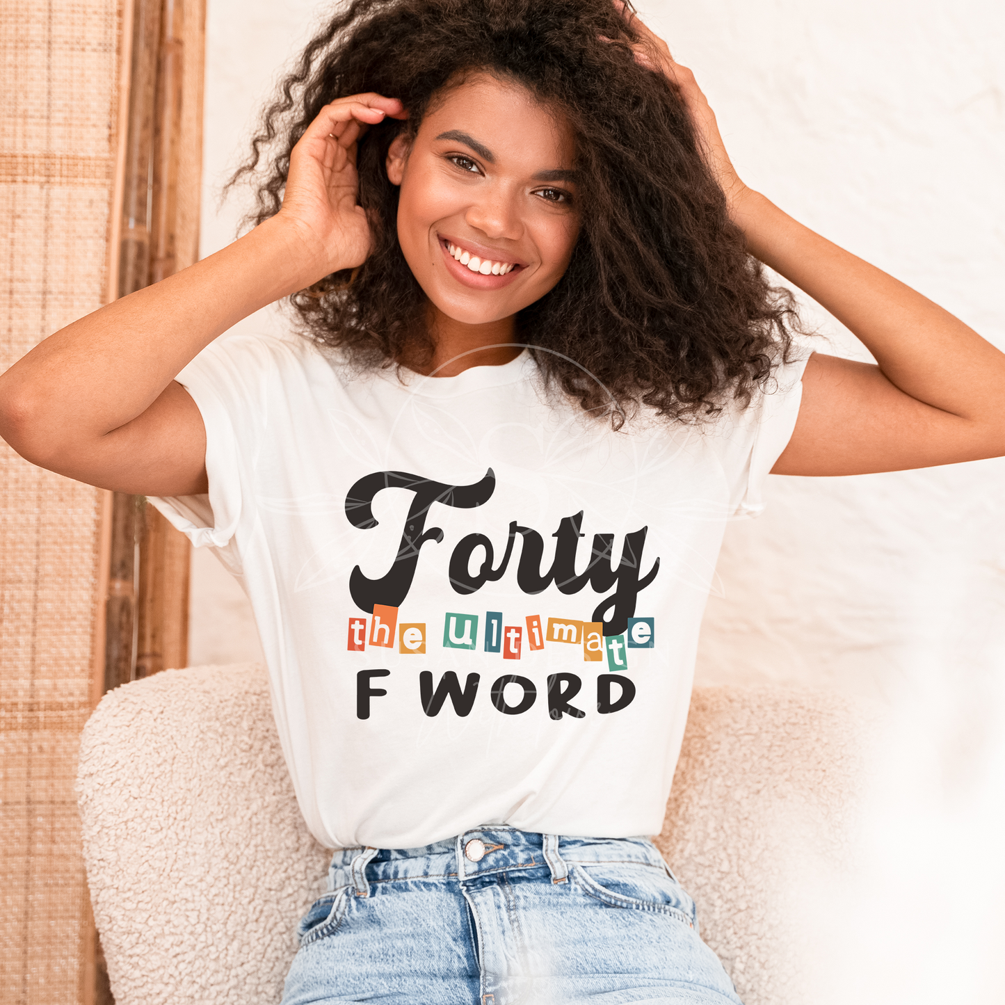 Retro Funny 40th Birthday SVG, Forty The Ultimate F Word Svg