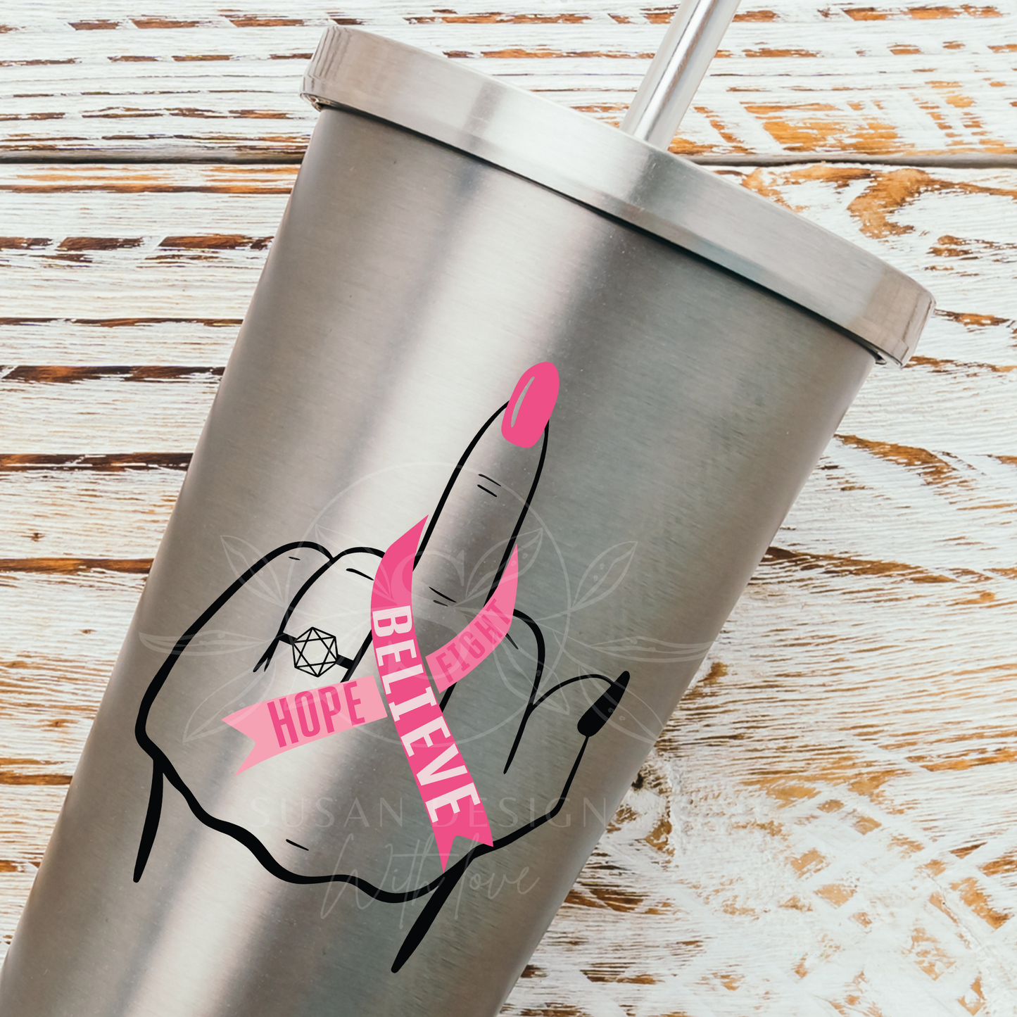 Breast Cancer Middle finger SVG, Cancer Survivor, Fuck Cancer SVG, Funny Cancer Awareness, svg file for cricut, PNG sublimation tshirt