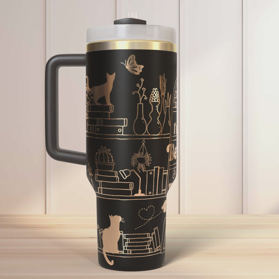 I'd rather be home finishing my TBR pile, Book lover Engraved Full Wrap Seamless 40oz Tumbler SVG Laser Rotary and PNG sublimation