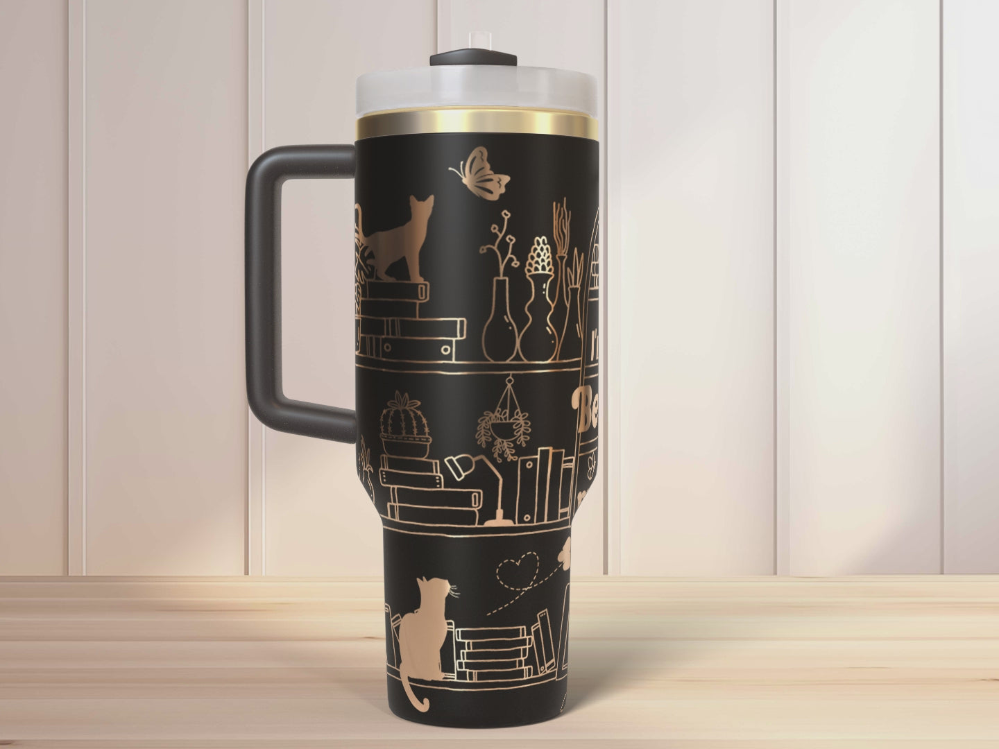 I'd rather be home finishing my TBR pile, Book lover Engraved Full Wrap Seamless 40oz Tumbler SVG Laser Rotary and PNG sublimation