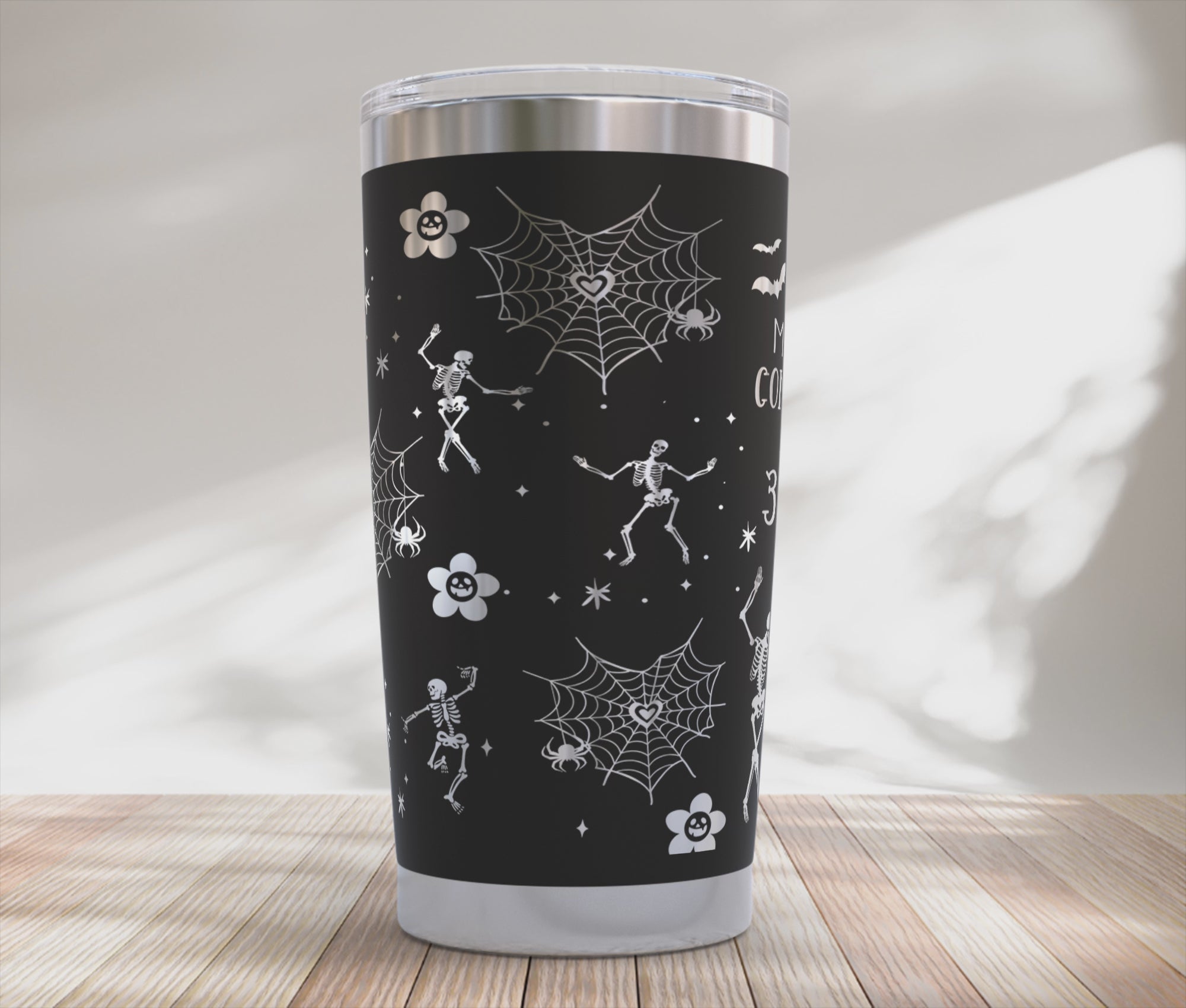 I like murder show comfy clothes maybe 3 people Funny Halloween 20oz Tumbler SVG Laser Engraved Full Wrap Seamless