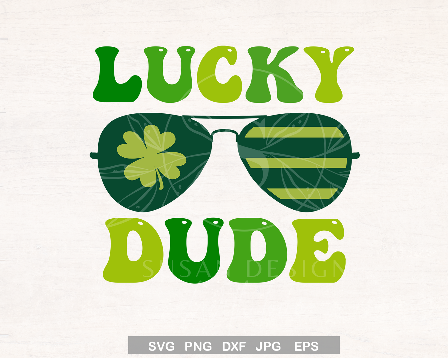 Lucky Dude Sunglasses SVG, St. Patrick Design