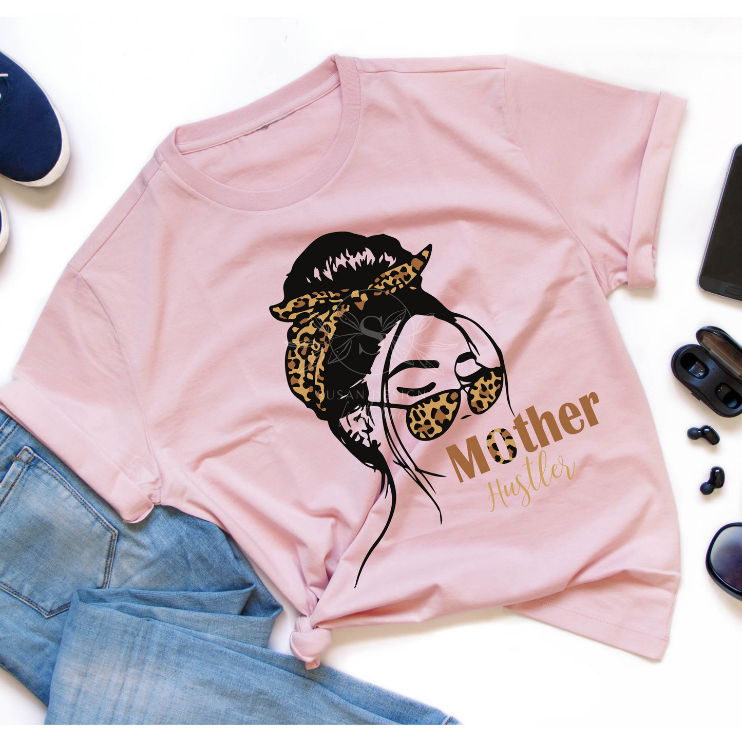 Messy Bun Mother Hustler SVG Bundle