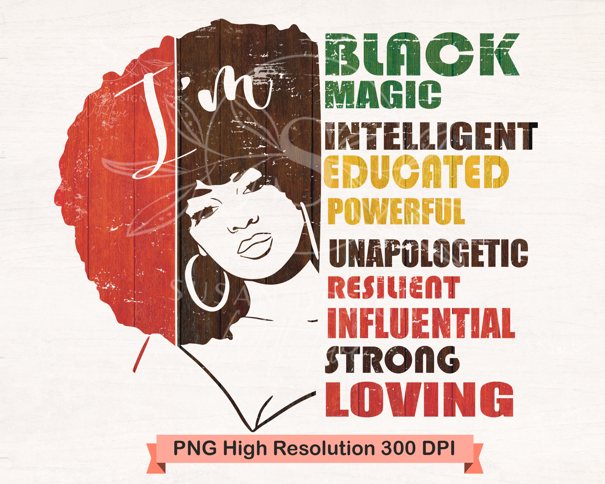 Black Girl Magic, Black woman, PNG Sublimation