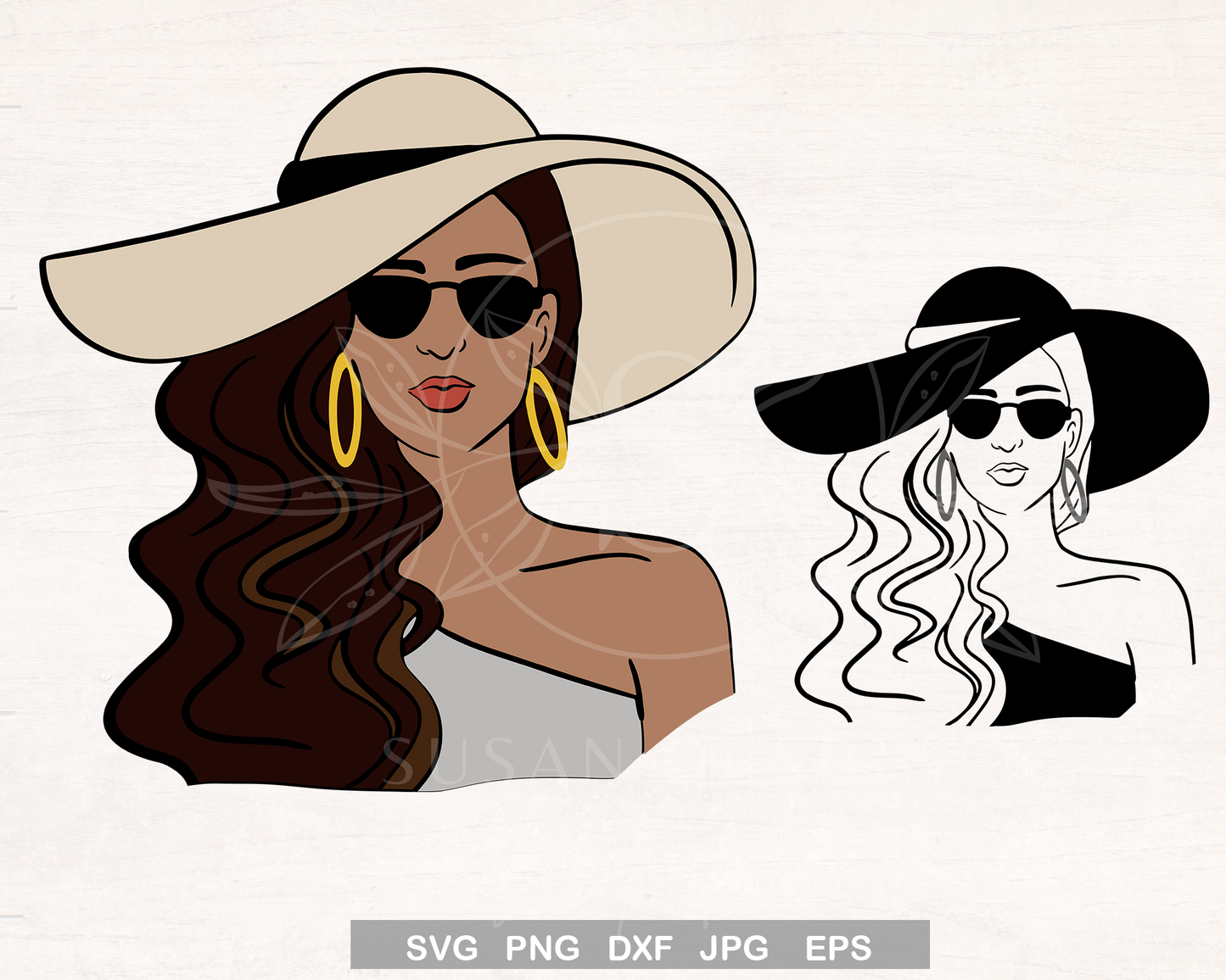 Black Woman Church Classy Hat SVG, Girl Trip SVG bundle