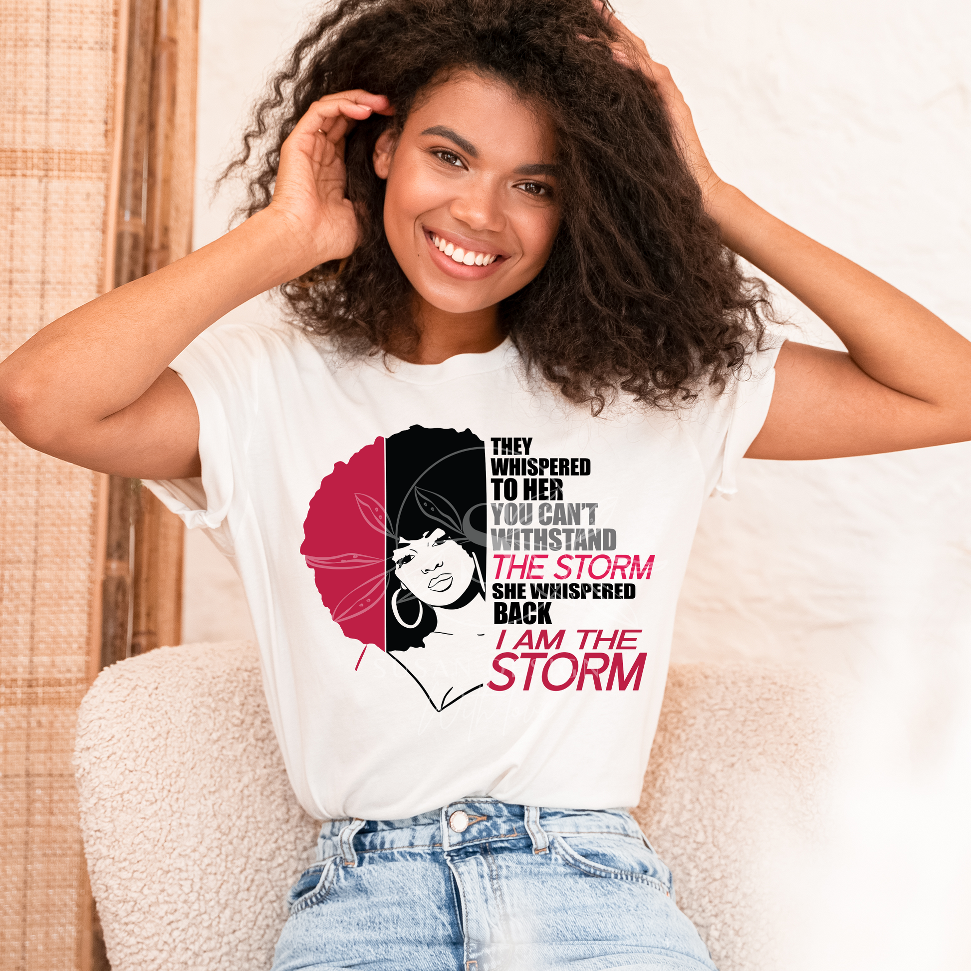 I'm the Storm SVG file for Cricut, black woman shirt design 