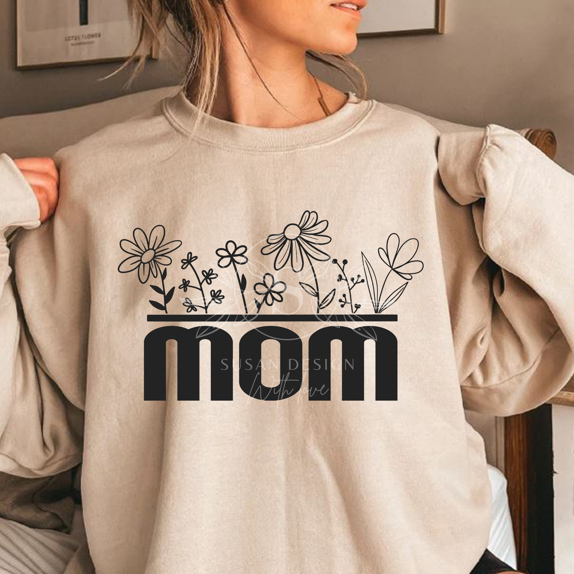 Mom Mama Flowers Floral Svg