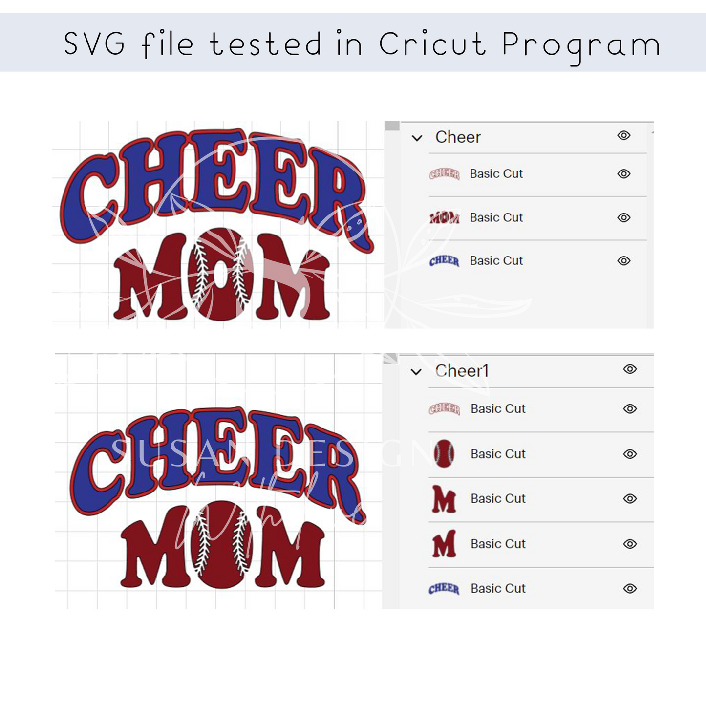 Cheer Baseball Mom SVG bundle