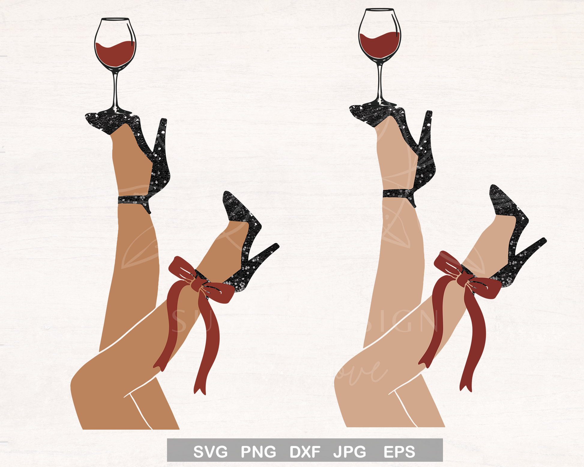 High Heel Wine Together SVG PNG, Wine Party Drink Up SVG PNG design