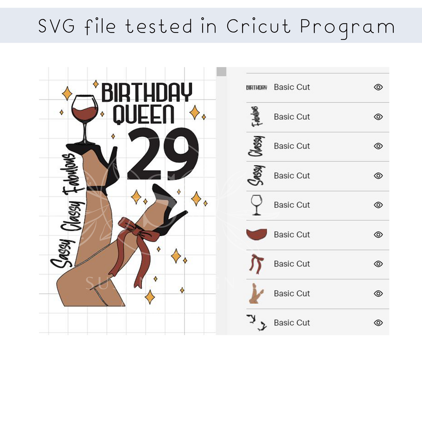 29 Birthday Queen SVG