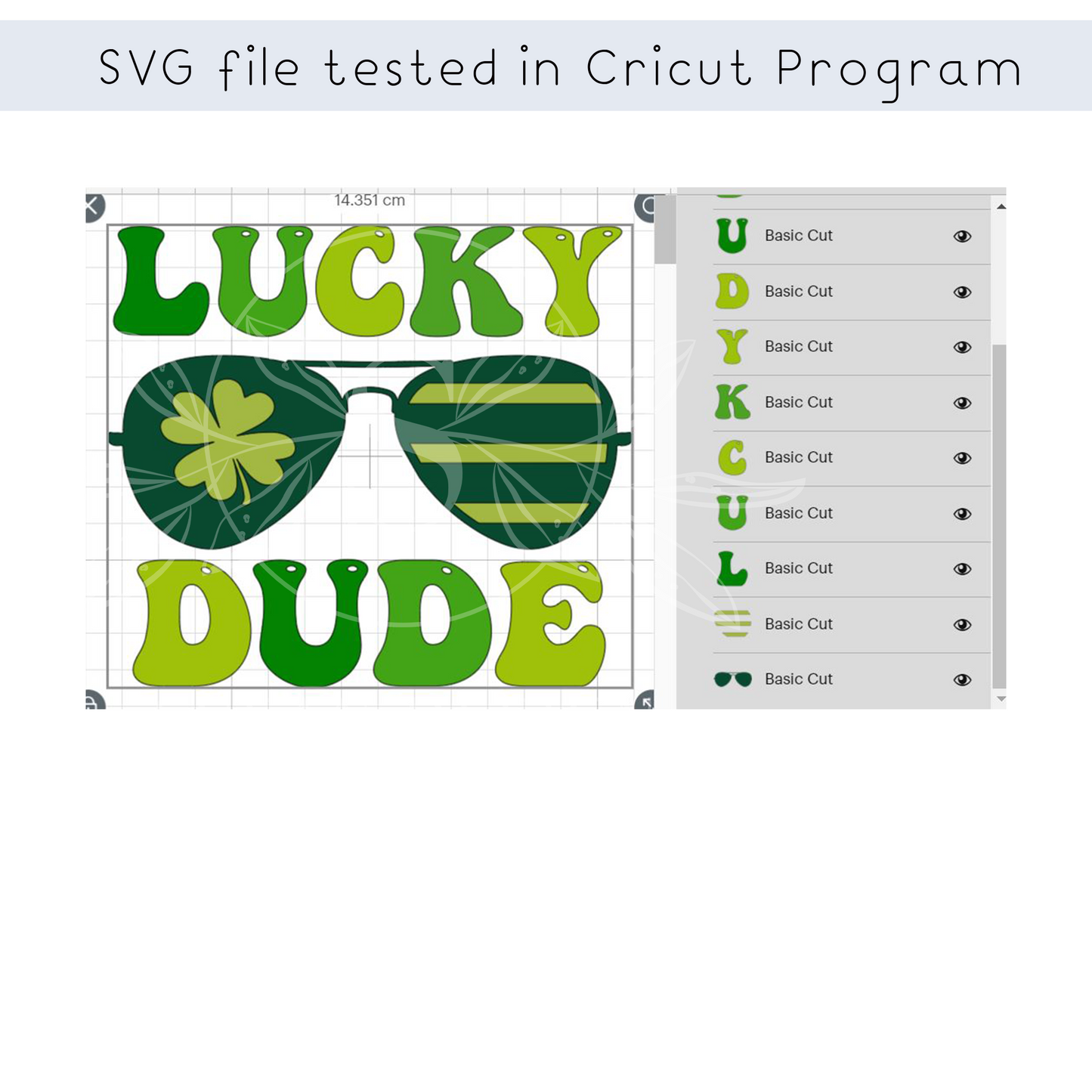 Lucky Dude Sunglasses SVG, St. Patrick Design